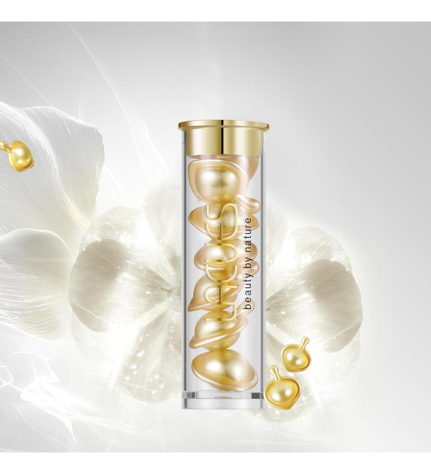 7 Day Type I & III Collagen Face Serums Anti-Aging Wrinkle Daily Line Smoothing Skin Care Treatment for Fine Lines Post-Acne Scars | 3% Squalane + jojoba oil 7 Individual Capsules Floral 7 Capsules - Buy Online on GoSupps.com