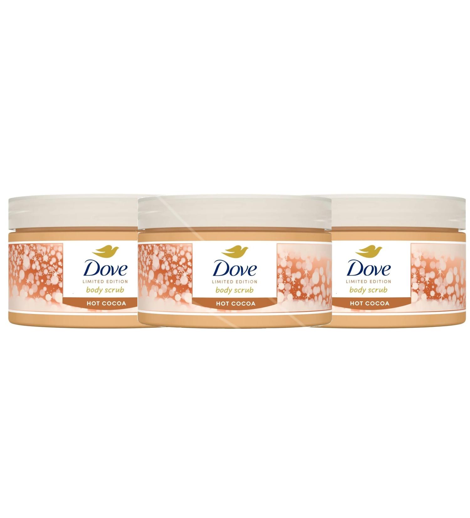 Pack of 3 - Dove Hot Cocoa Body Scrub - 3.5oz each - Limited Edition Pack x 3. - Buy Online on GoSupps.com