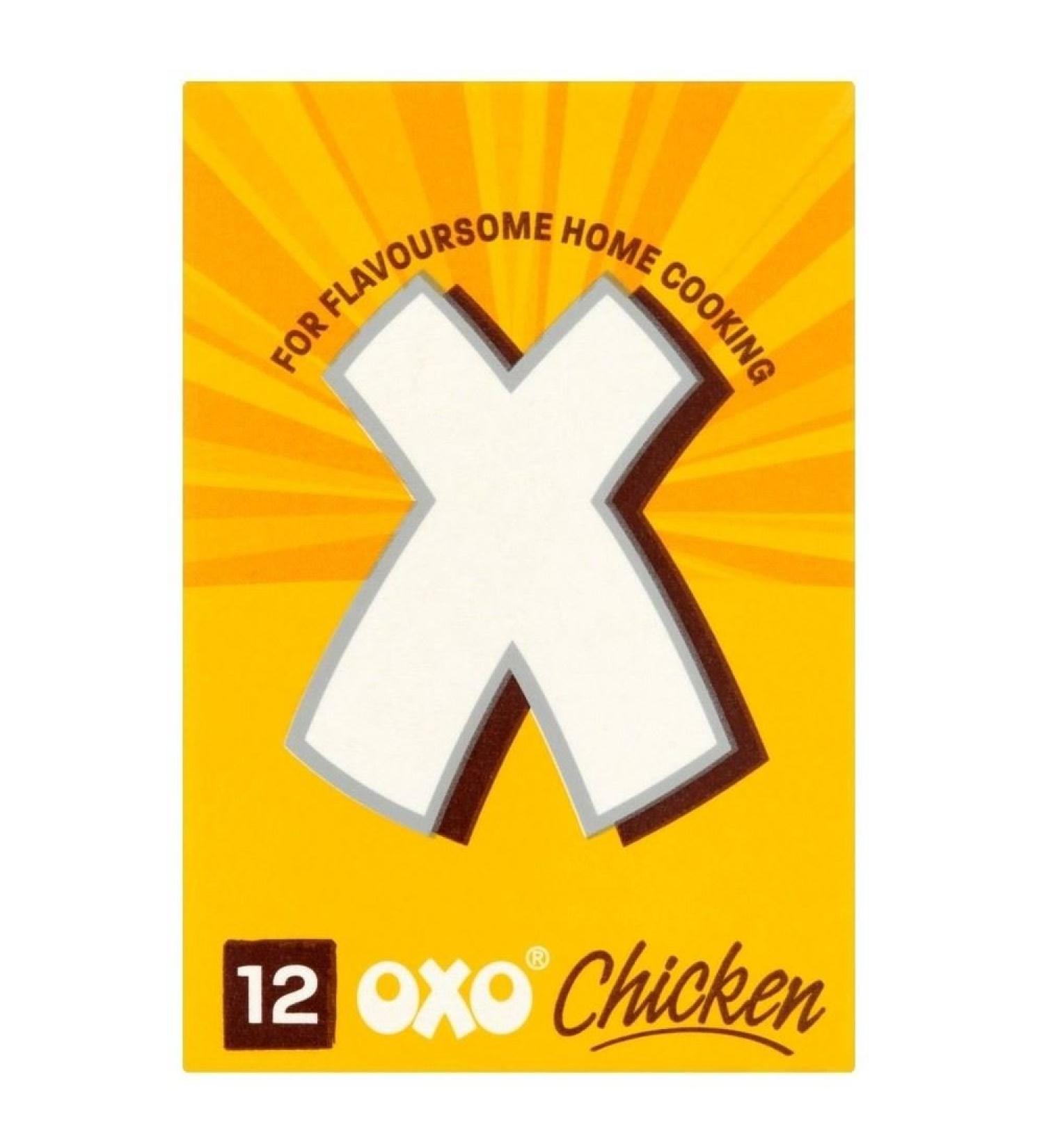 OXO Stock Cubes Chicken (12x6g) - Pack of 2