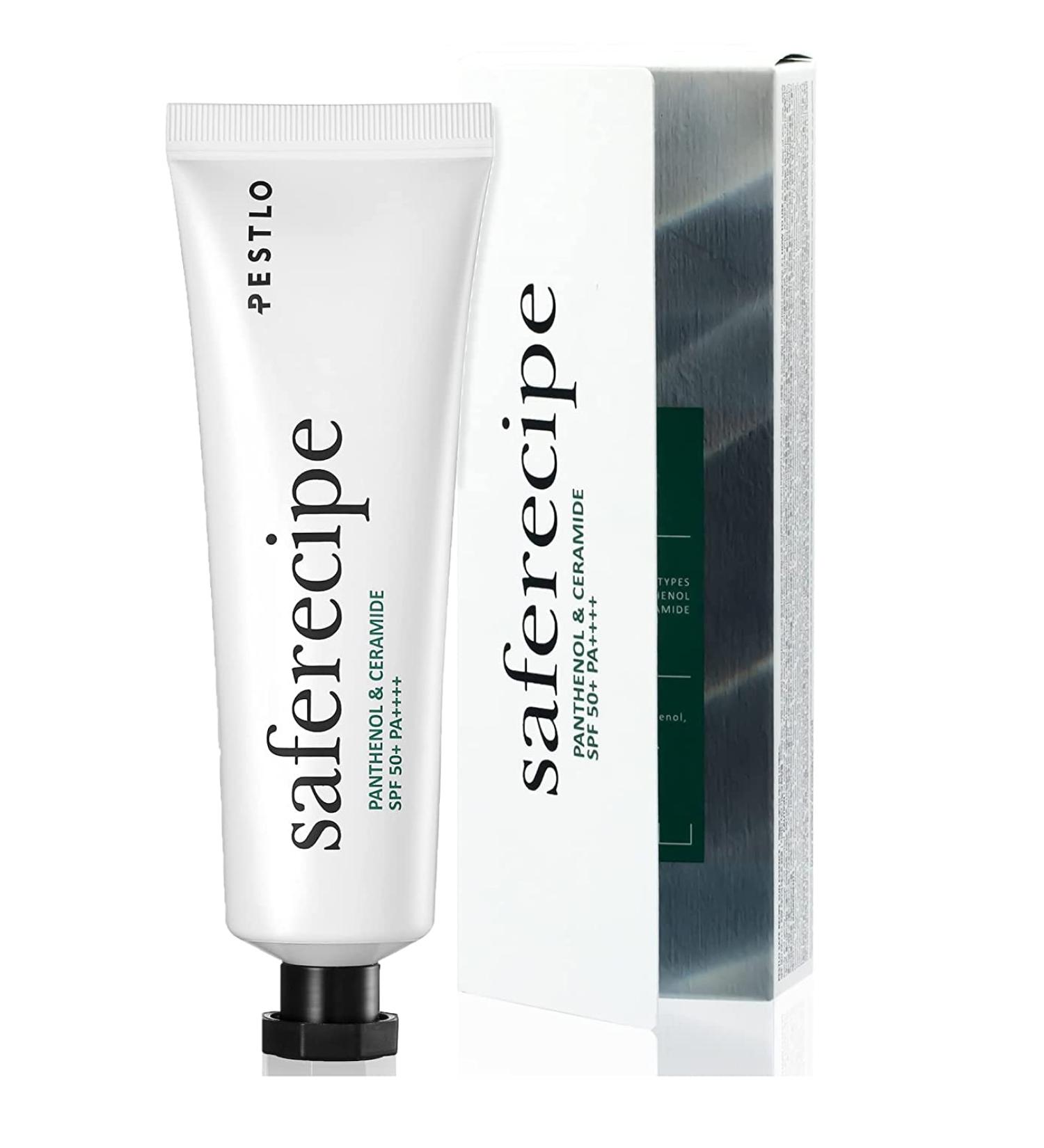 PESTLO Safe Recipe Sun Essence SPF 50+ PA++++ 1.69 Fl Oz | Natural Mineral Sunscreen for Skin Moisturizing and Protection - Reef Safe, Ocean Friendly Formula - Buy Online on GoSupps.com