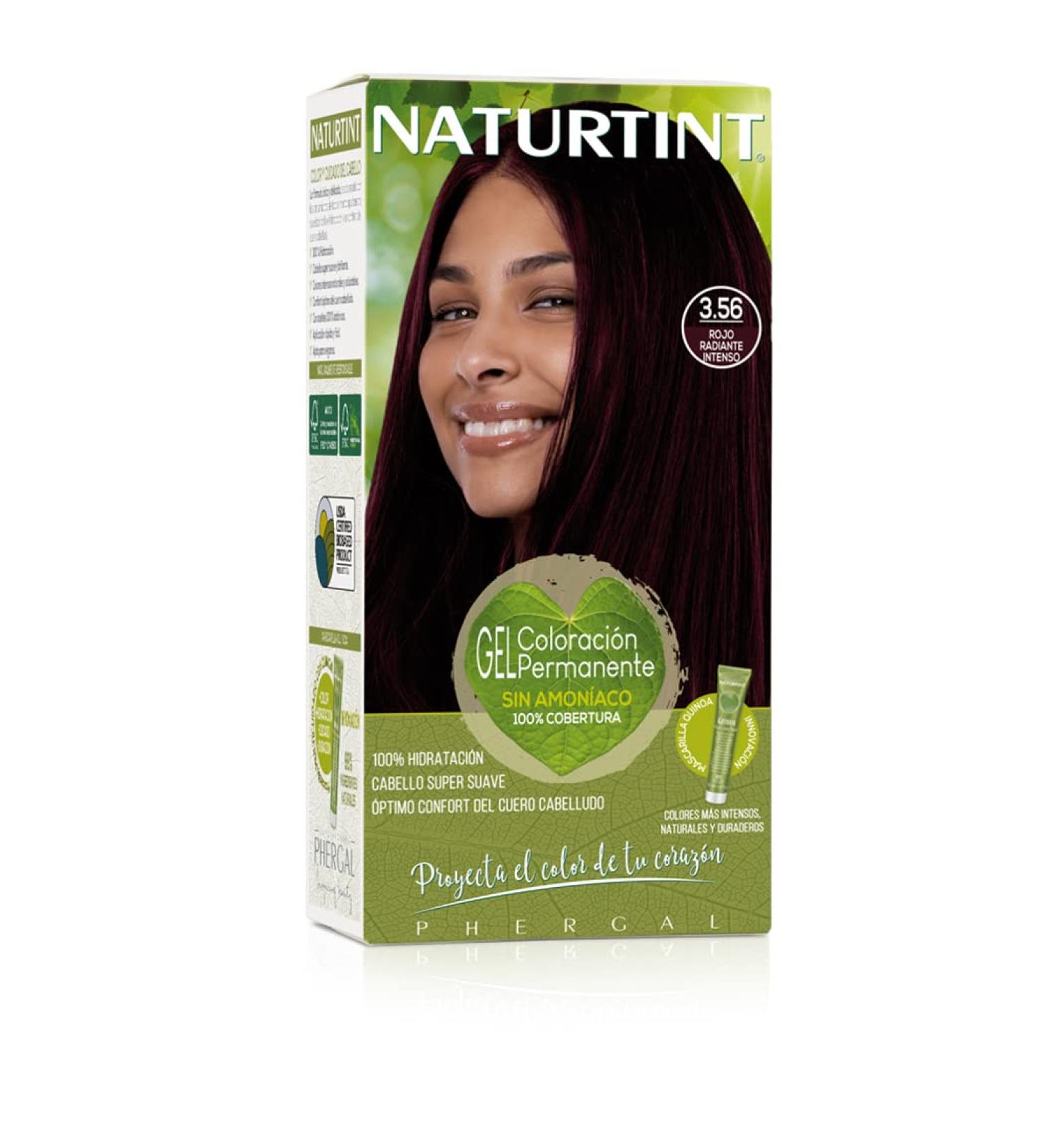 Natureint Bio-Based Ammonia-Free Hair Color 3.56 - Intense Radiant Red | 100% Gray Coverage | Natural & Long-Lasting | 1 Pack - Buy Online on GoSupps.com