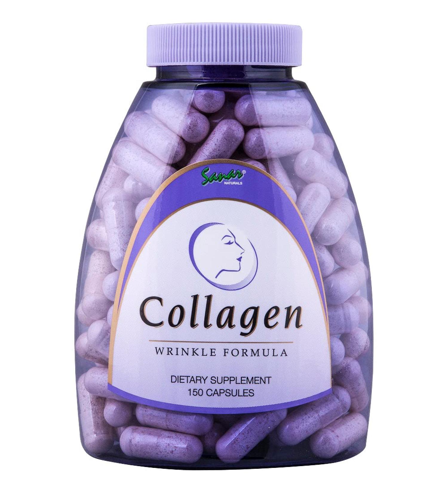 Sanar Naturals Premium Collagen Pills with Vitamin C & E - 150 Capsules for Healthy Skin & Joints - Buy Online on GoSupps.com