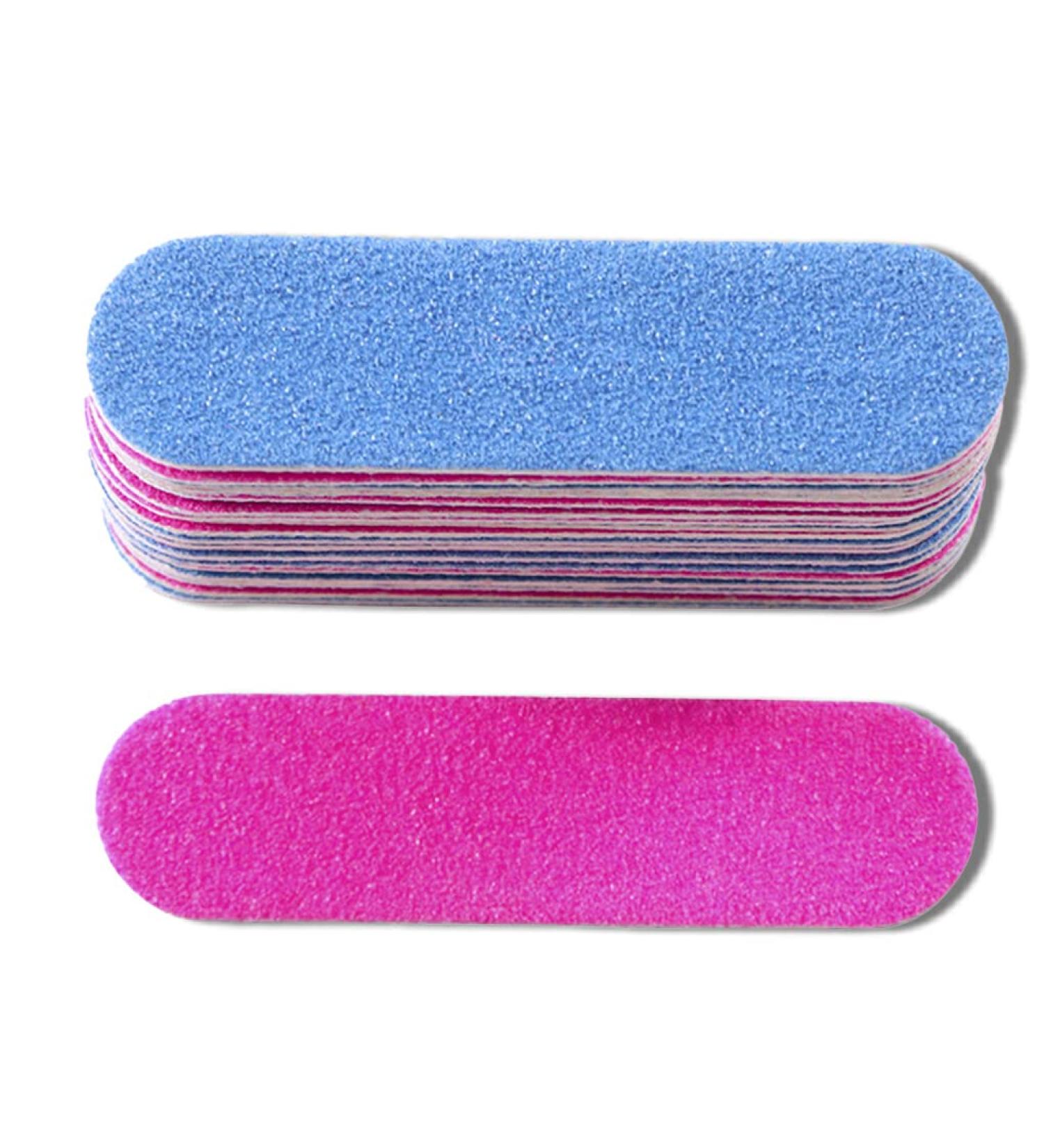 dijiusidy 100 Pieces Sandpaper Nail File Wear-Resistant Flexible Crystal Polishing File Reusable Cosmetic Pedicure Manicure for Women - Buy Online on GoSupps.com