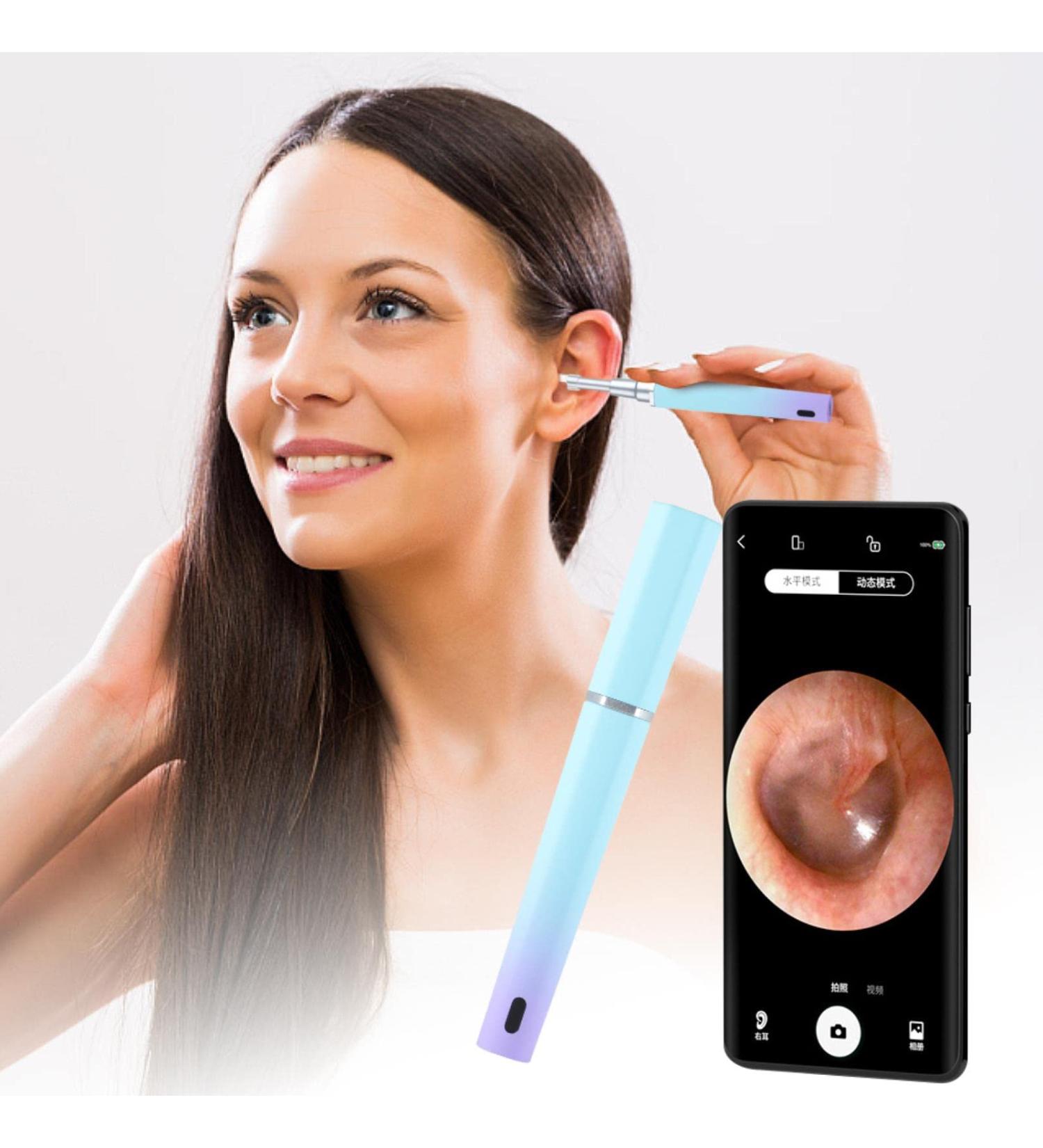 Wireless Visual Otoscope Ear Cleaning Tool with HD Endoscopy for Ear Wax Removal - Buy Online on GoSupps.com