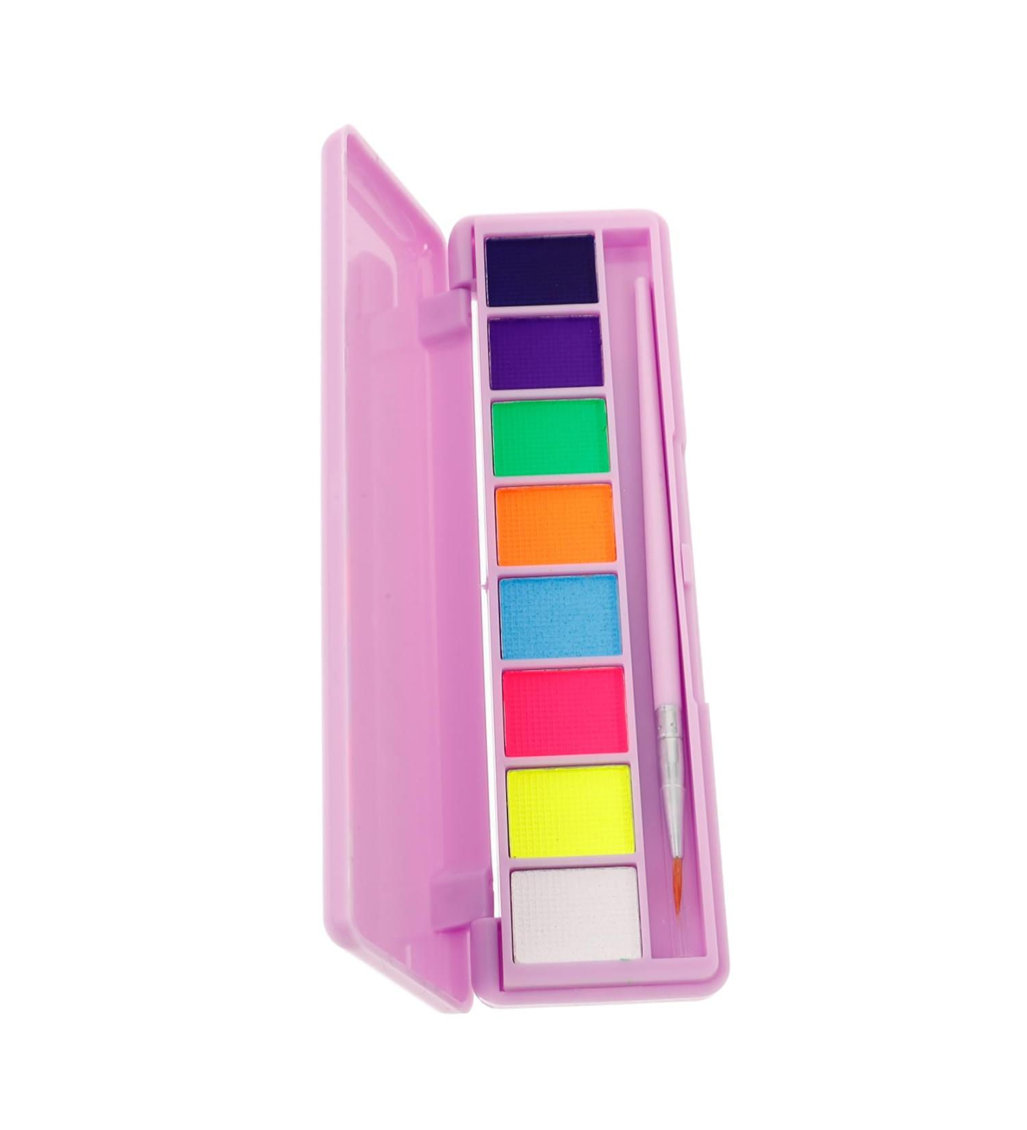 WOONEKY 1 Set Makeup Eyeshadow Palette Makeup Palette Neon Face Paint Eyeshadow 8 Colors Eyeliner Powder - Buy Online on GoSupps.com
