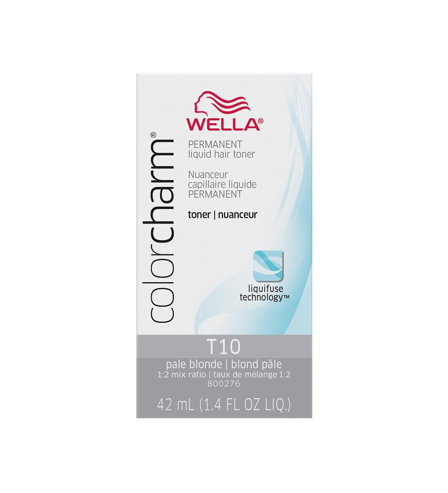 WELLA Color Charm Hair Toner T-10 Pale Blonde 1.42 Fl Oz - Professional Hair Toning Solution - Buy Online on GoSupps.com