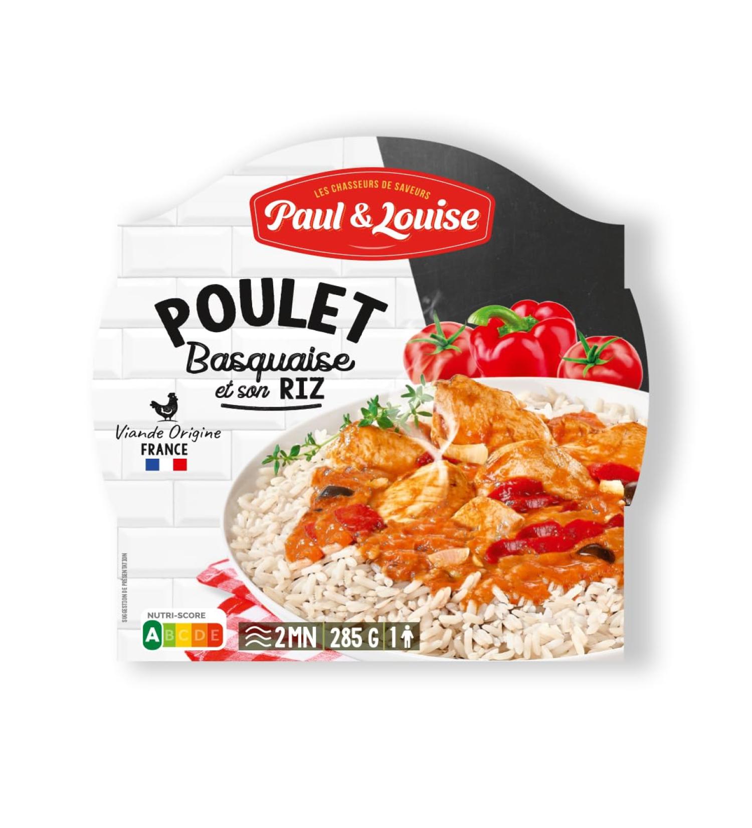 Paul & Louise Basquaise chicken 285g - Ready in 2 min - 100% meat origin France - Buy Online on GoSupps.com