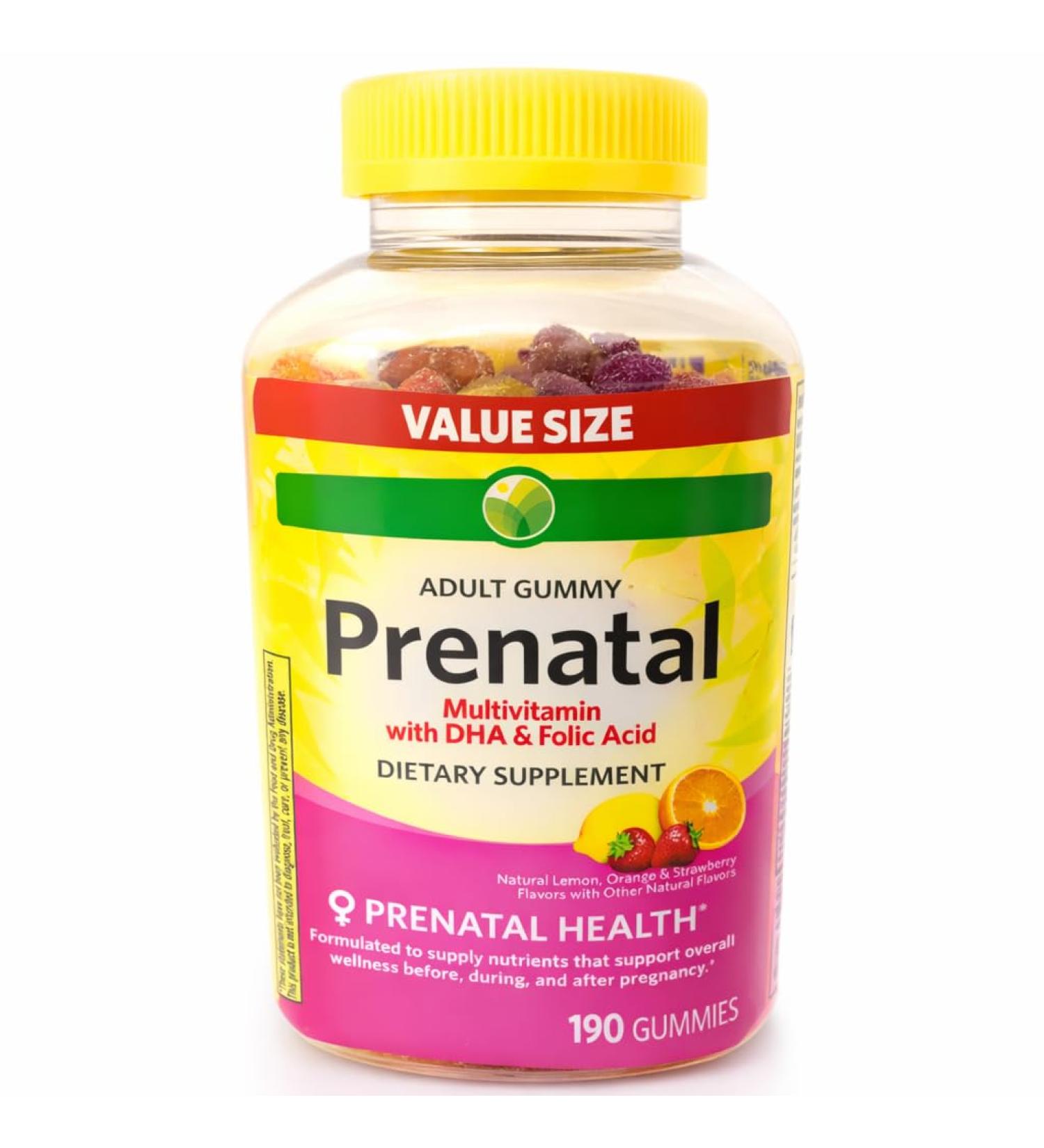 KP+ Prenatal Multivitamin Adult Gummy with DHA & Folic Acid | Prenatal Health | Supports Wellness Before During & After Pregnancy | 190 Gummies - Buy Online on GoSupps.com