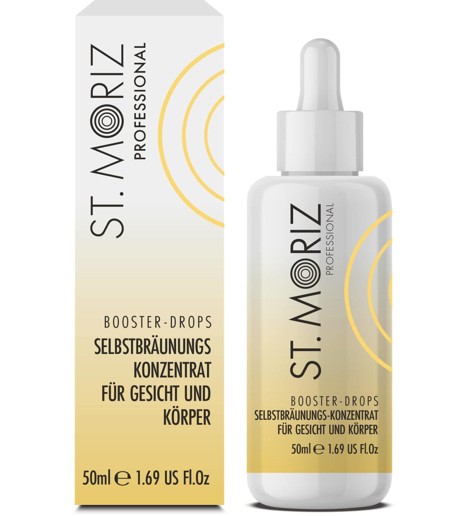 St Moriz Professional Tan Boosting Face Drops add to skincare for customized tan light to dark 50ml