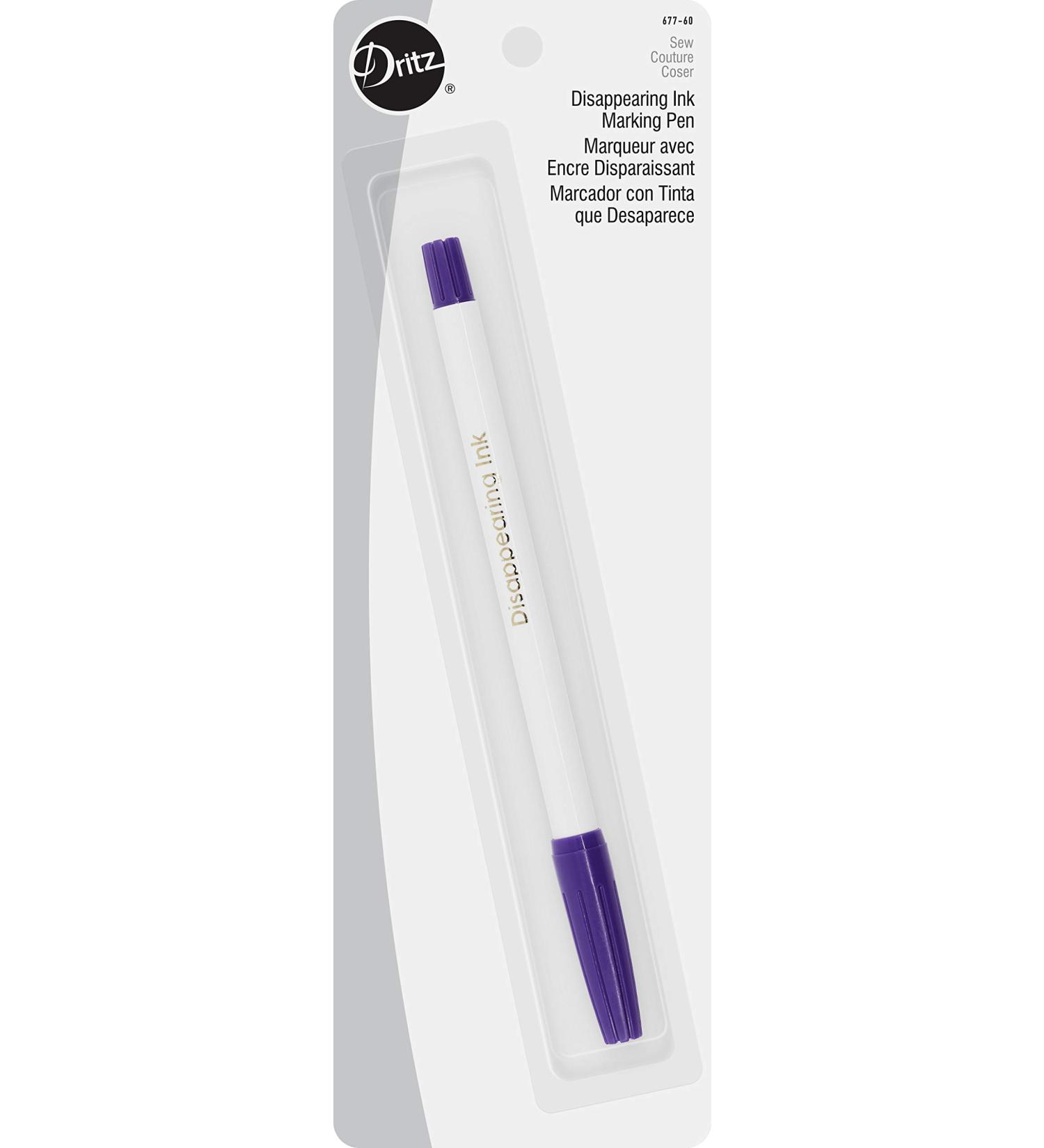 Dritz 677-60 Disappearing Ink Marking Pen - Purple - 8.75 x 2.88 x 0.63 inches - Buy Online on GoSupps.com
