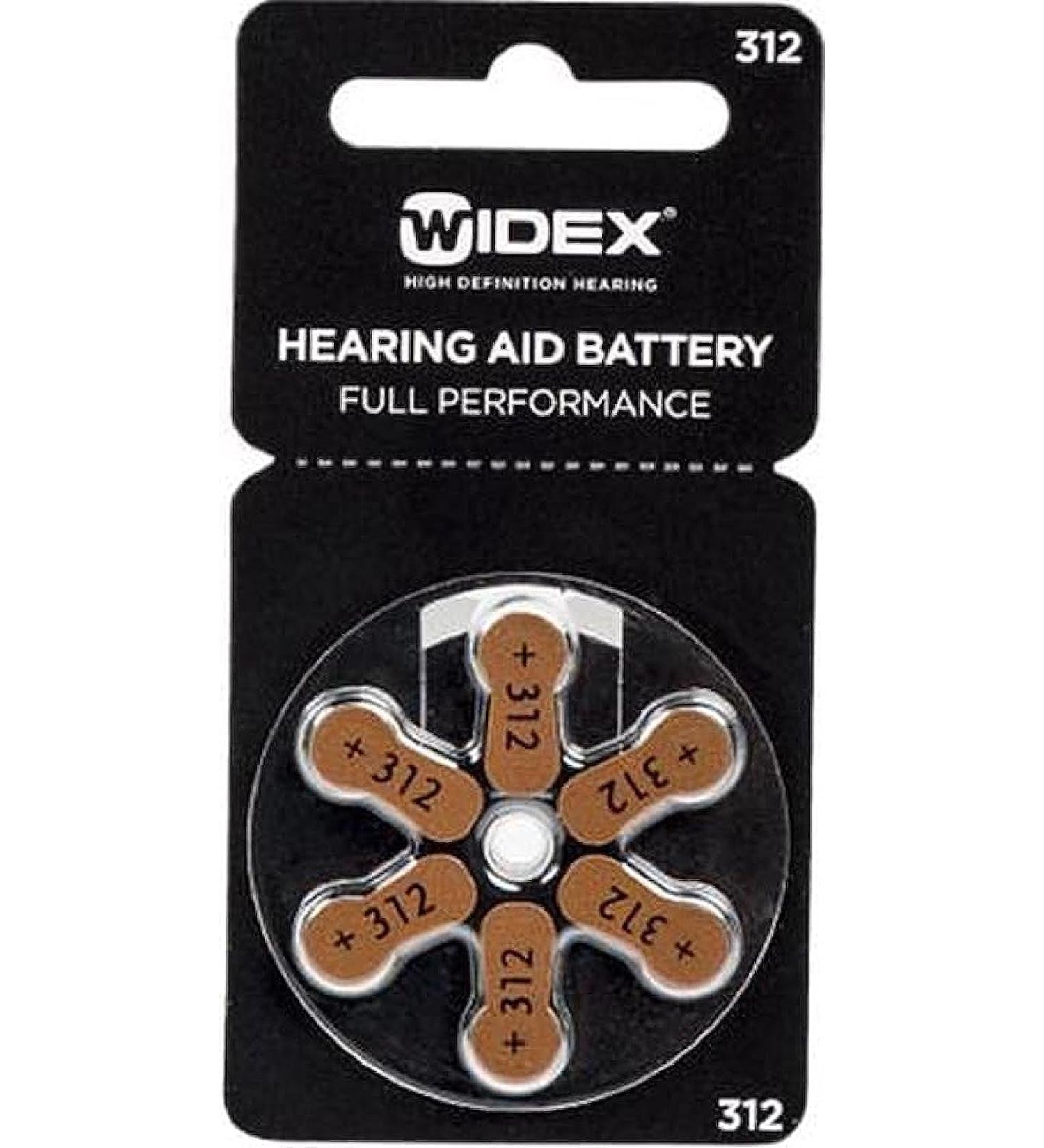 Buy Hemir Widex Hearing Aid Battery Size 312 - 30 Batteries (5 Pack) | Fast International Shipping - Buy Online on GoSupps.com