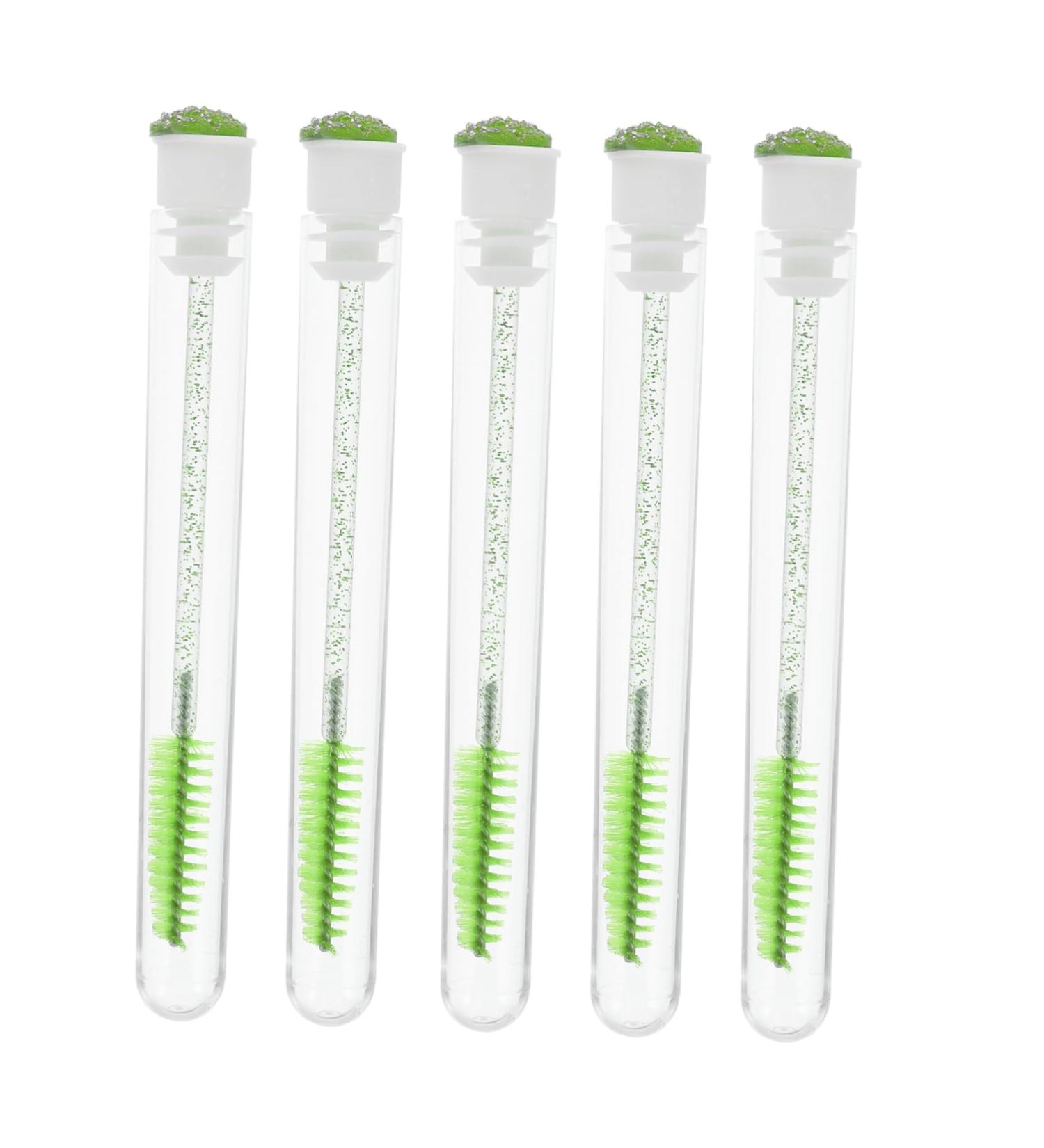 Angoily 10pcs Diamond Mascara Brush Clear Eyelash Mascara Eye Liner Tube Eyelash Mascara Multicolor 11.3x1.1cm Green - Buy Online on GoSupps.com