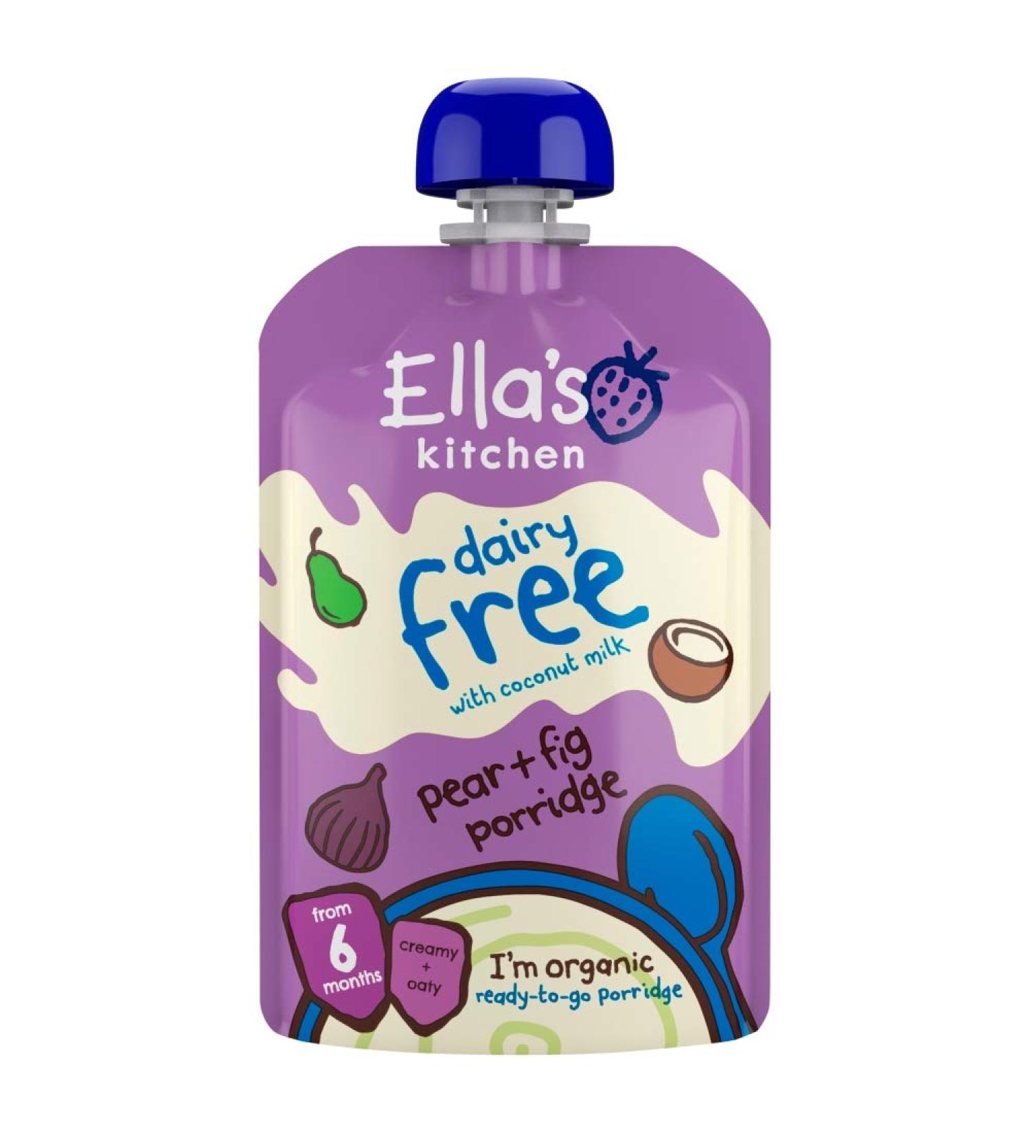 Ella'S Kitchen Organic Coconut Milk Oats Pear Fig 6M+ Stage 1 100 g
