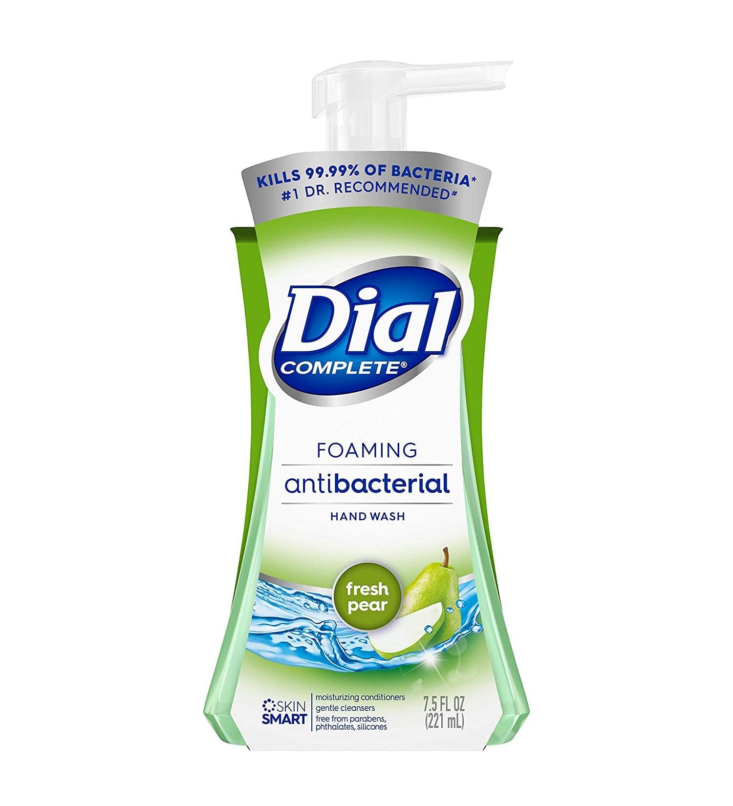 Dial Complete Antibacterial Foaming Hand Wash - Fresh Pear - 7.5 Ounce | Shop Internationally for Clean Hands & Fresh Scent - Buy Online on GoSupps.com