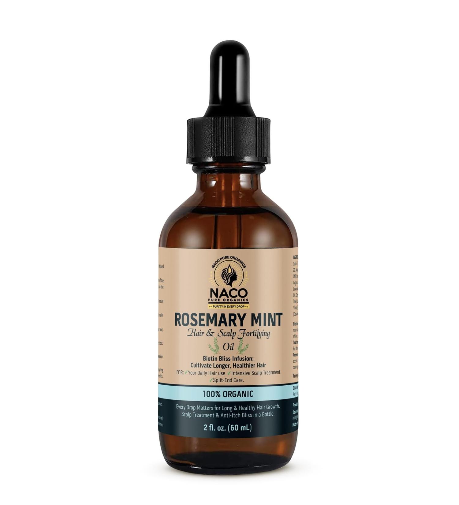 Hair Growth & Scalp Nourishing Oil - Rosemary Biotin Avocado & Argan - 600ml for Strong Moisturized Hair | International Shipping - Buy Online on GoSupps.com