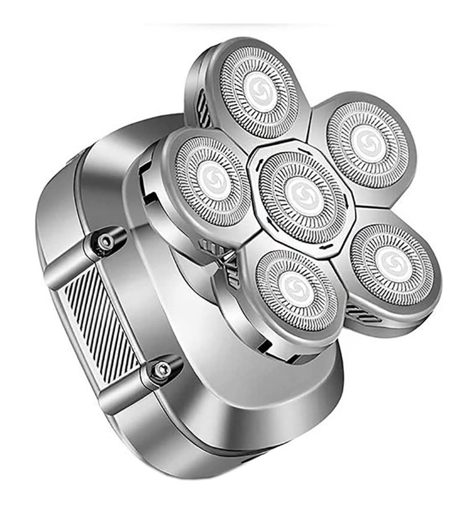 Buy Professional Electric Razor for Men - 6 Blade Rechargeable Shaver & Beard Trimmer - Washable & Ideal for Body Hair Grooming - Buy Online on GoSupps.com