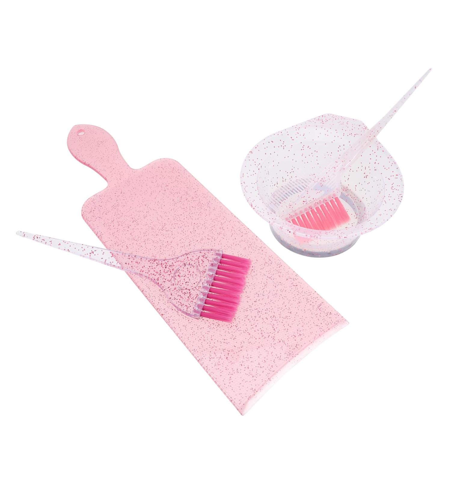 HONMEET 1 Set Translucent Hair Dye Set Hair Dye Bowl and Brush Kit Hair Color Mixing Bowl and Brush Hair Coloring Kit Hair Color Kit Hair Color Brush and Bowl Hair Dye Brush and Bowl Pp - Buy Online on GoSupps.com