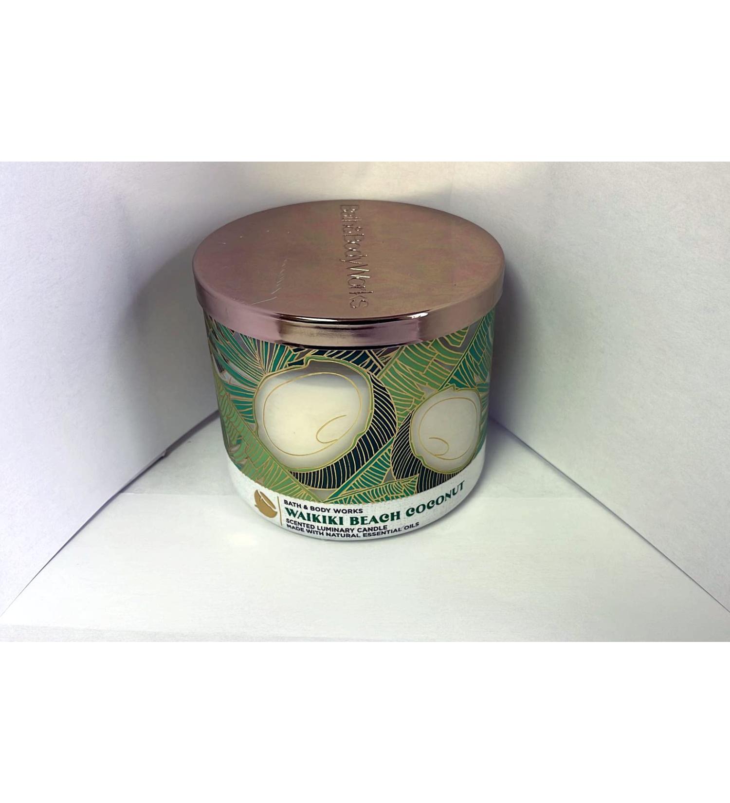 Buy Bath & Body Works 3-Wick Candle with Essential Oils - Waikiki Beach Coconut - 14.5 oz - 2022 Spring Scents - International Shipping Available - Buy Online on GoSupps.com