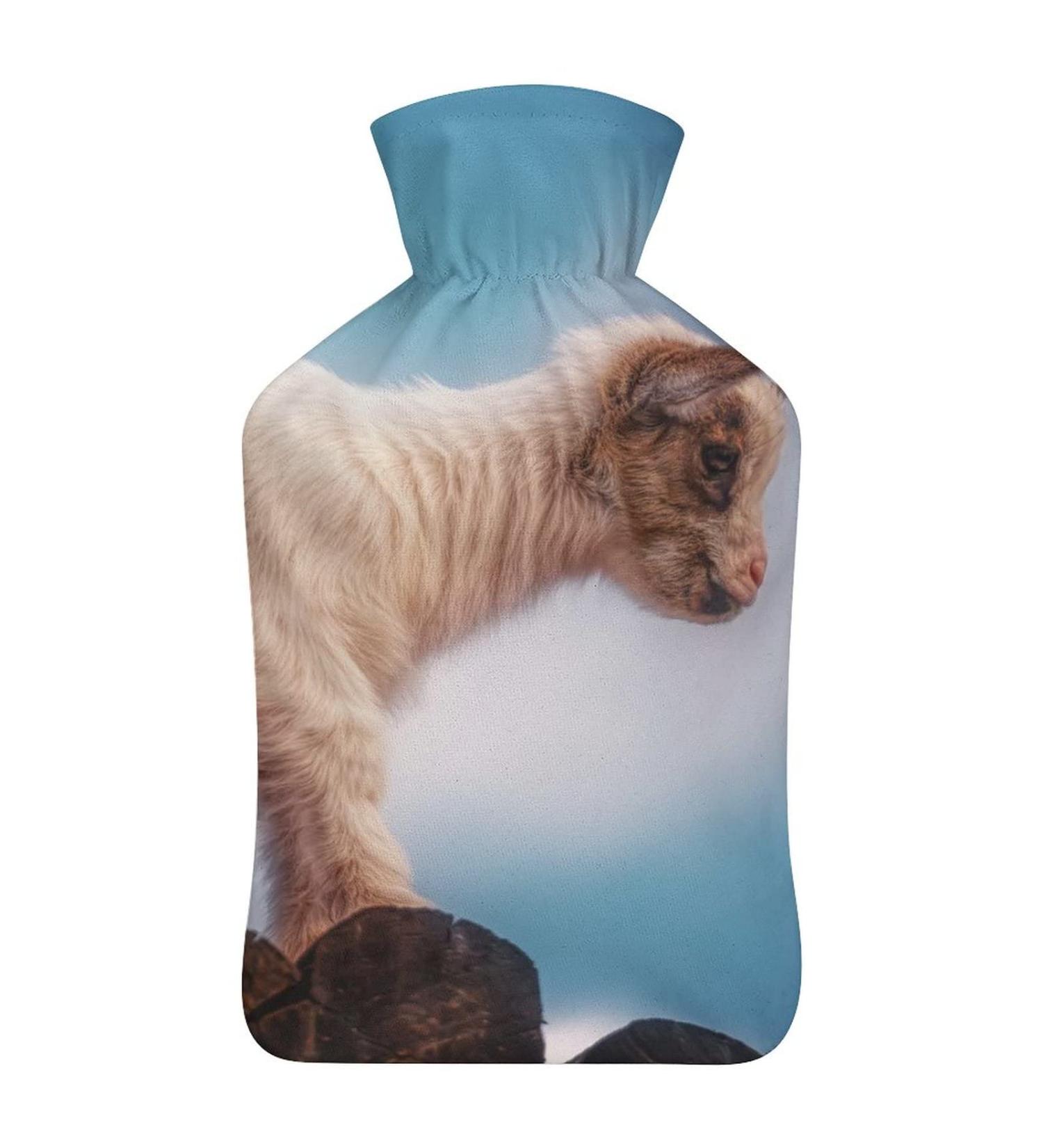 Fantasy Lamb Hot Water Bottle | Plush Cover Bed Warmer for Adults & Children | 26.5x15.3cm | International Shipping - Buy Online on GoSupps.com