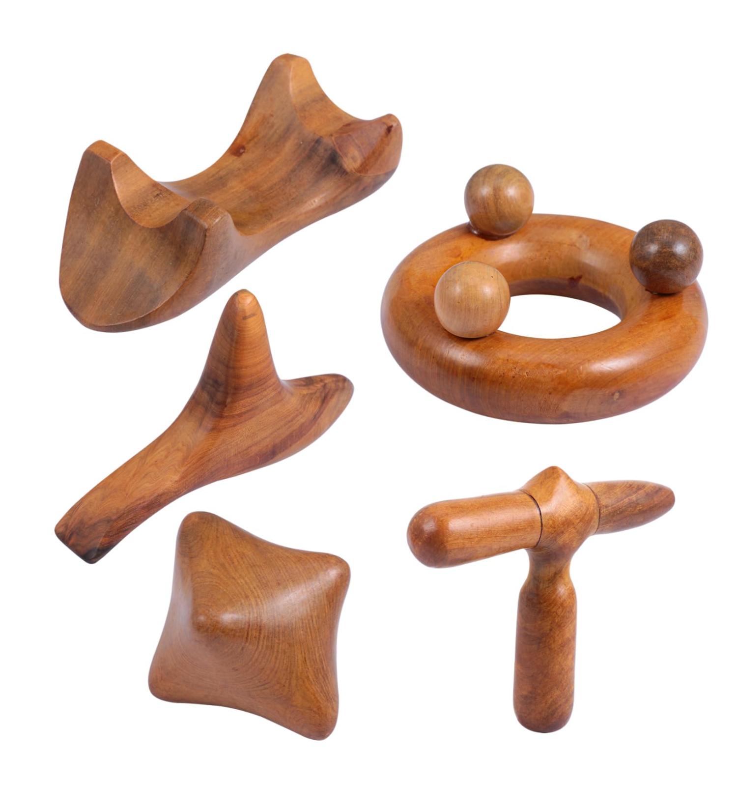 Beavorty 10 STK Sandalwood Gua Sha Board & Massage Device | Full Body Neck & Foot Massage Tool | Best Wooden Spa Scratch Board for Relaxation - Buy Online on GoSupps.com