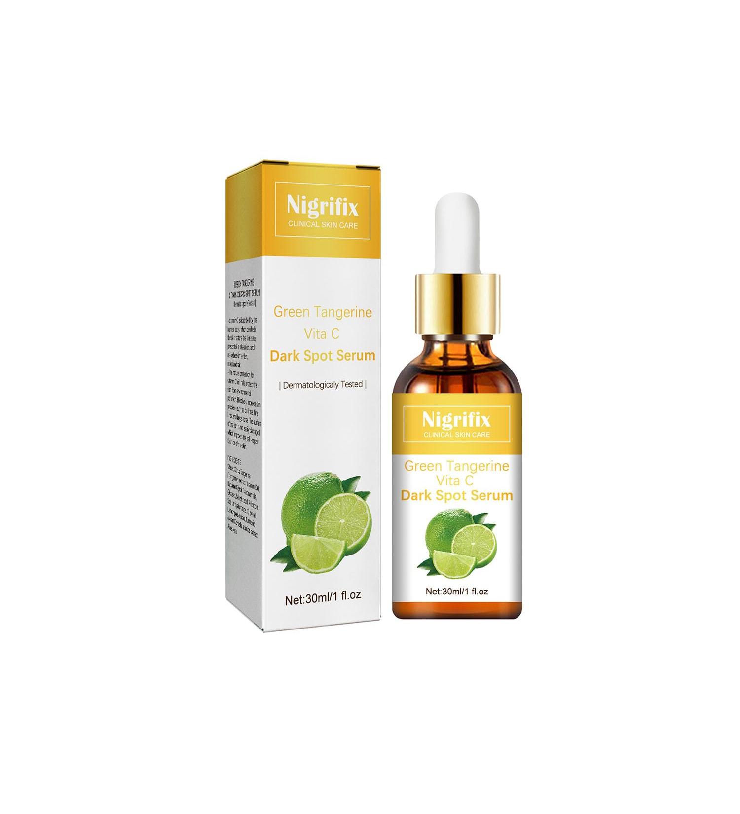 Green Tangerine Vita C Dark Spot Serum | Vitamin C Face Serum with Hyaluronic Acid & Vitamin E | Anti-Aging & Anti-Wrinkle - 1.01 fl oz - Buy Online on GoSupps.com