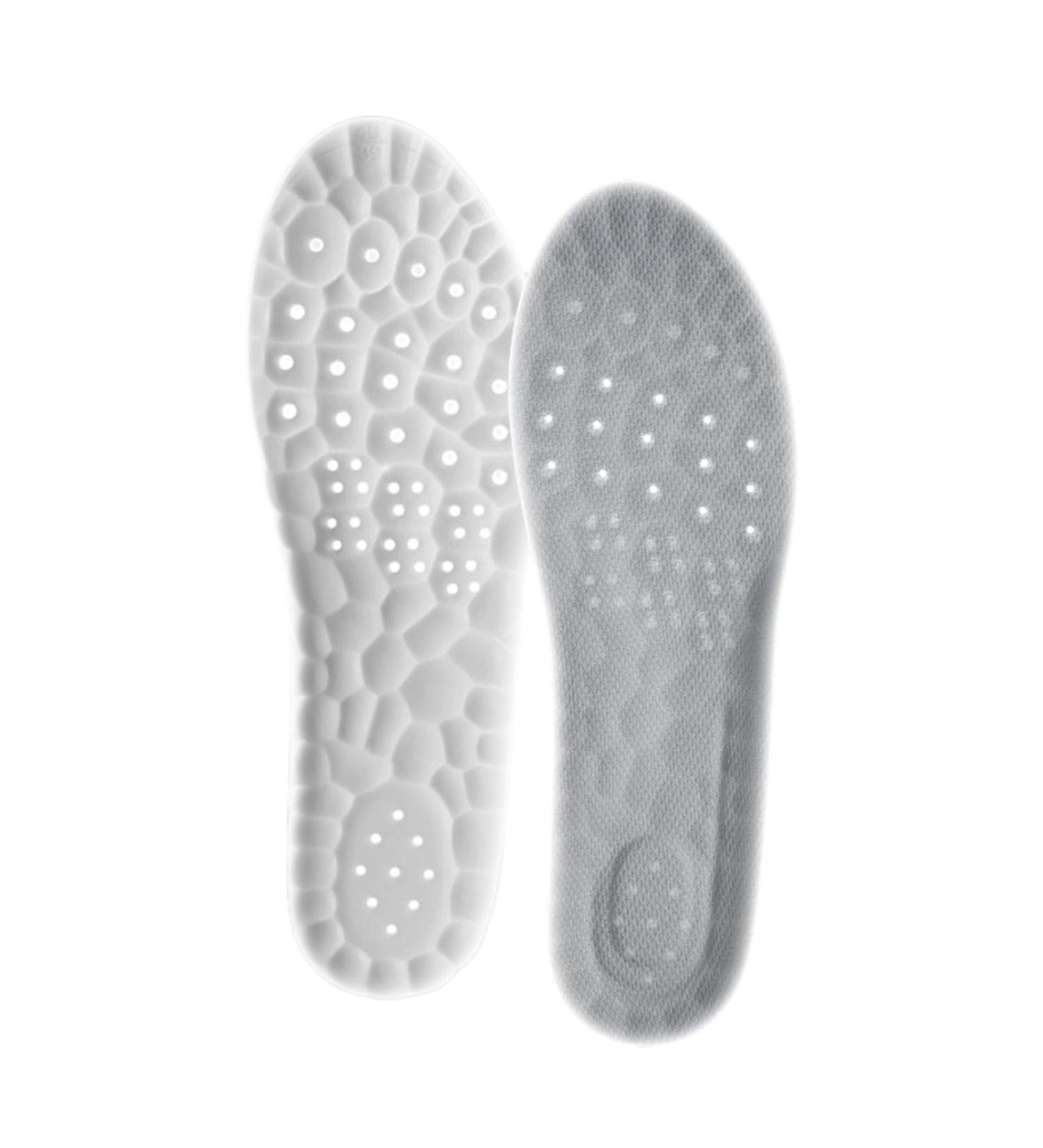 Soft Memory Foam Shoe Insoles for Men - Shock Absorbing 4D Arch Support Inserts Comfortable & Breathable (Size 8-8.5 Gray - Buy Online on GoSupps.com