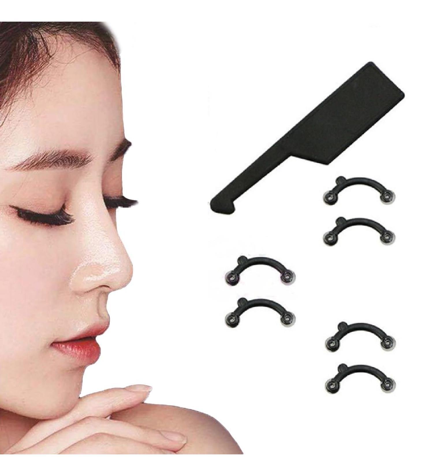 VANANA Nose Up Lifting Shaper Set - 3 Sizes Soft Silicone Invisible Corrector Tool for a Perfect Nose | Easy Pain-Free Installation (Black - Buy Online on GoSupps.com
