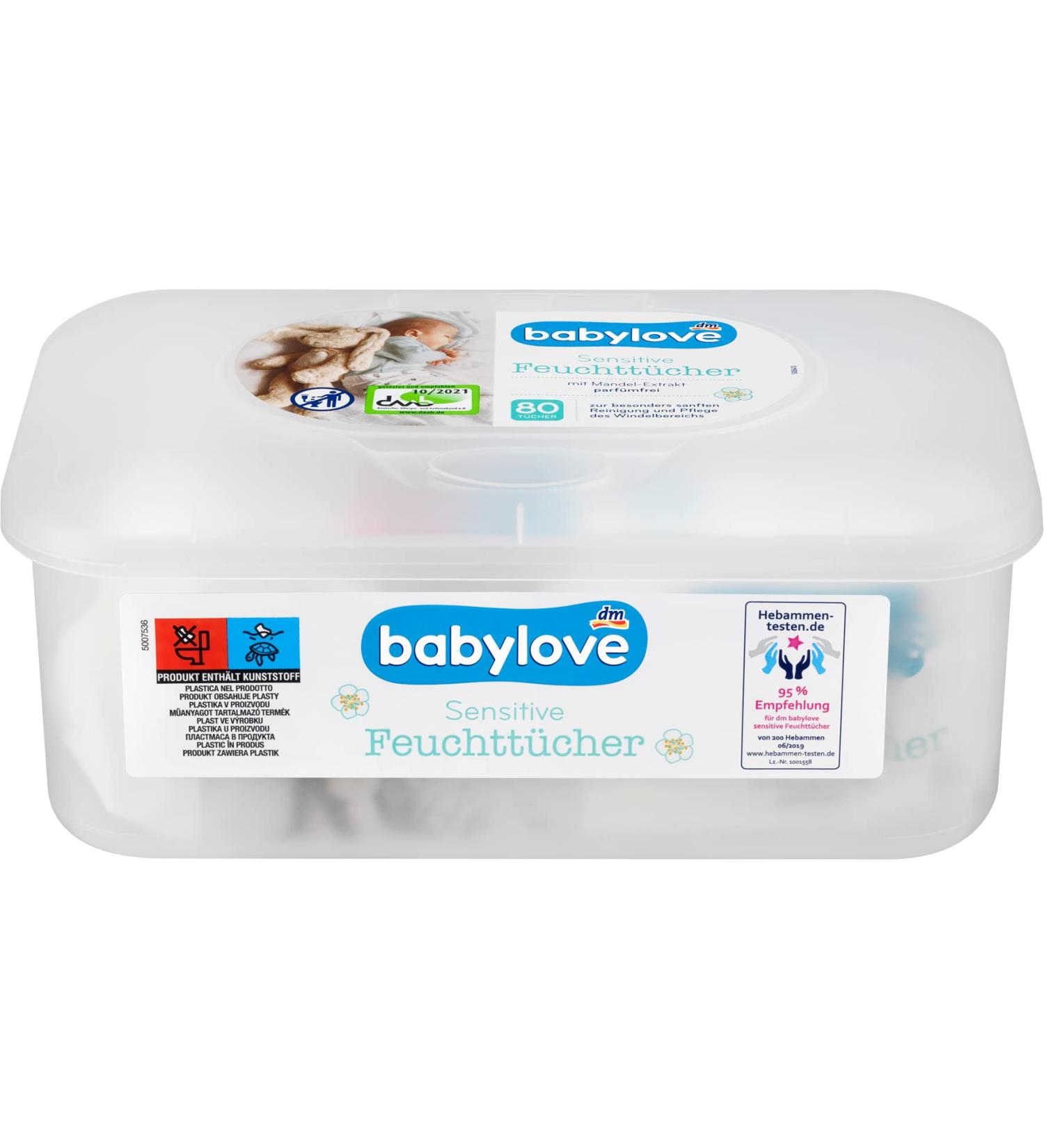 Babylove wet wipes and co (12x 80 wipes Sensitive Box) 12x 80 wipes Sensitive Box