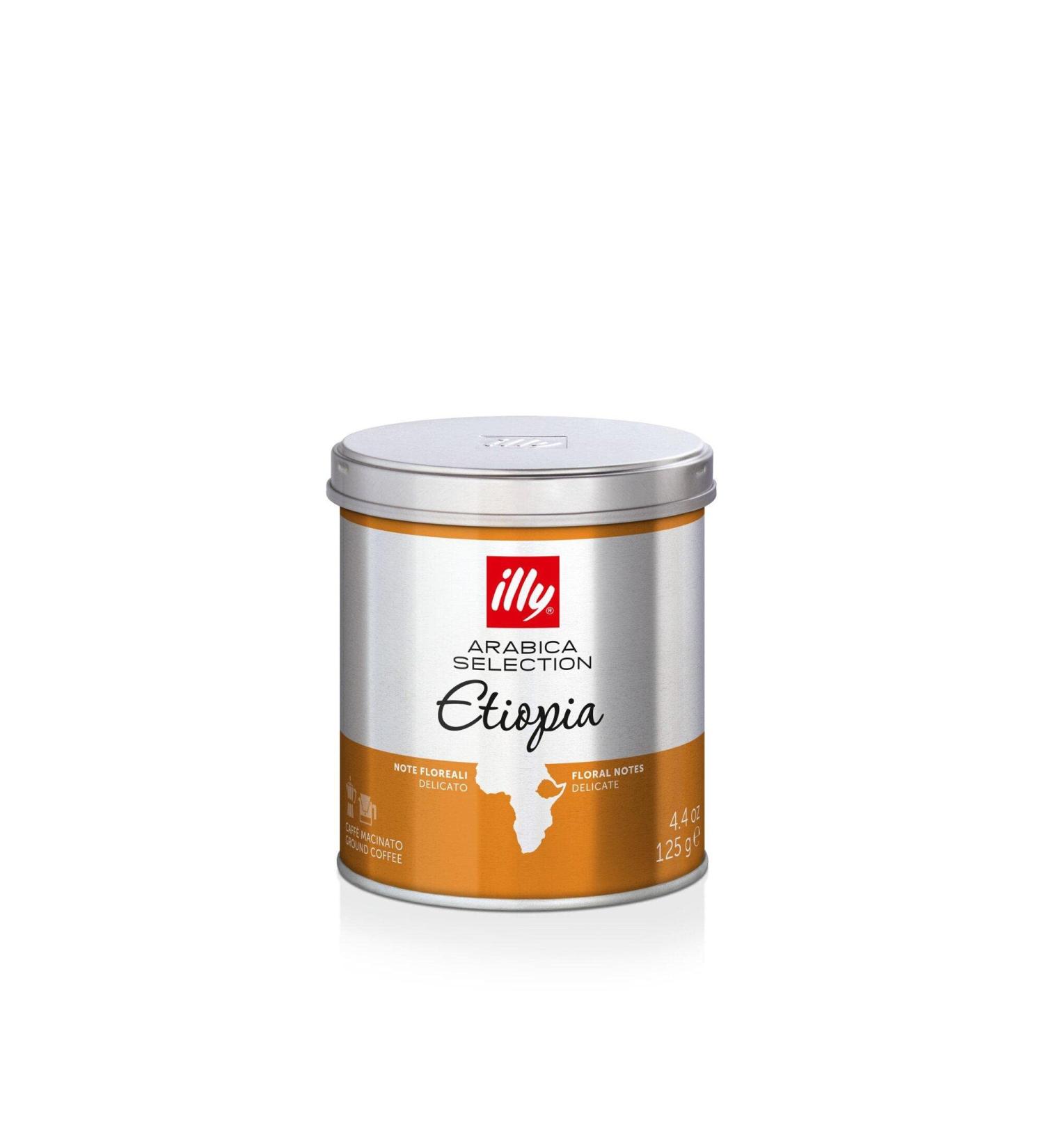 Illy Ethiopia Ground Coffee 125g - Premium Ethiopian Blend | Buy Online - Buy Online on GoSupps.com