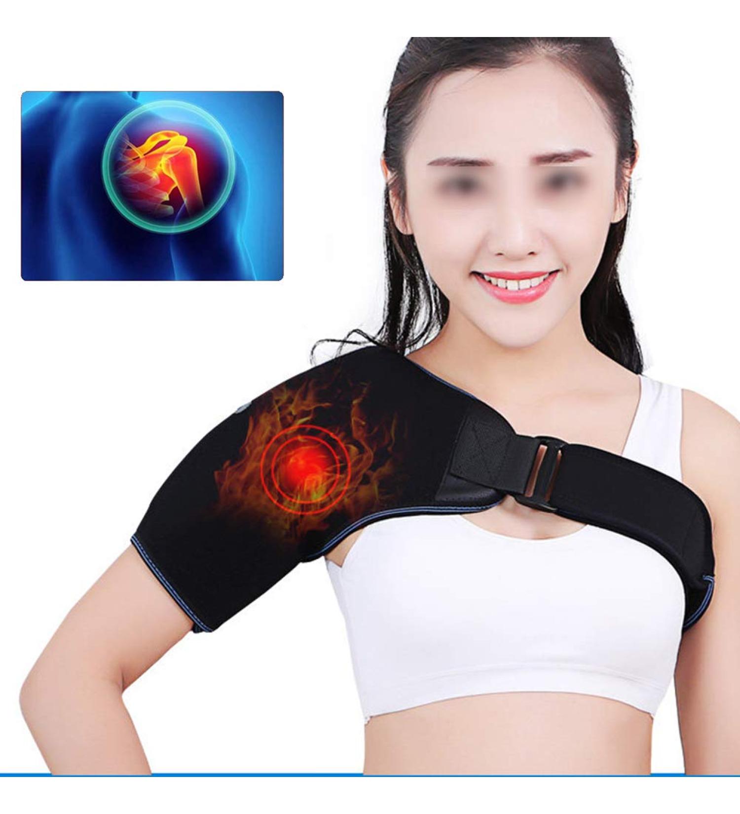 Self-Warming Tourmaline Shoulder Bandage for Arthritis Relief | Adjustable Physiotherapy Support for Neck & Shoulder Pain Relief - Unisex - Buy Online on GoSupps.com
