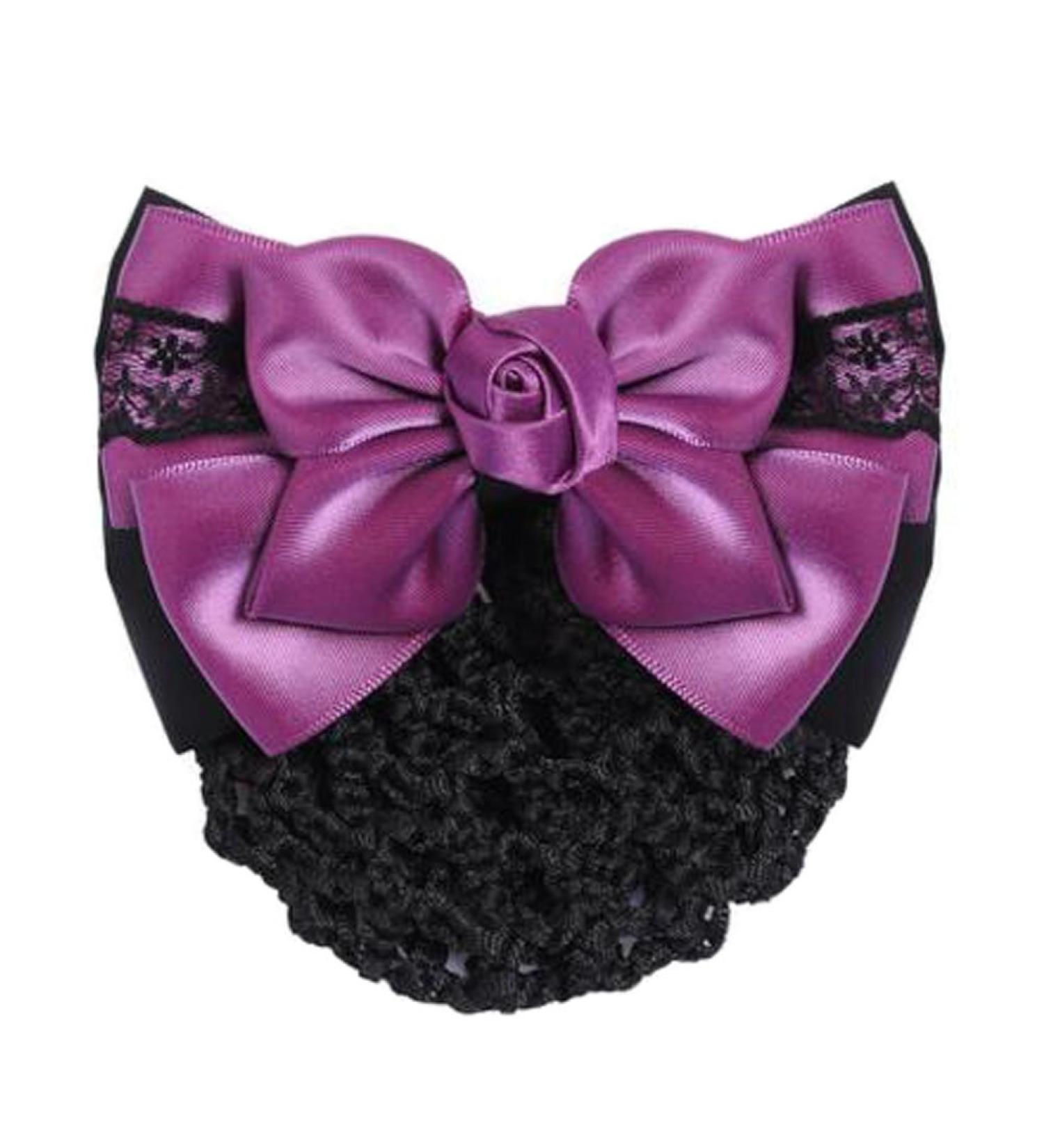 hairnets for bun hair net snoods Net hairpin hair clip hair net women's bow hairpin girl hairdressing scarf net hair net hairpin bun cover