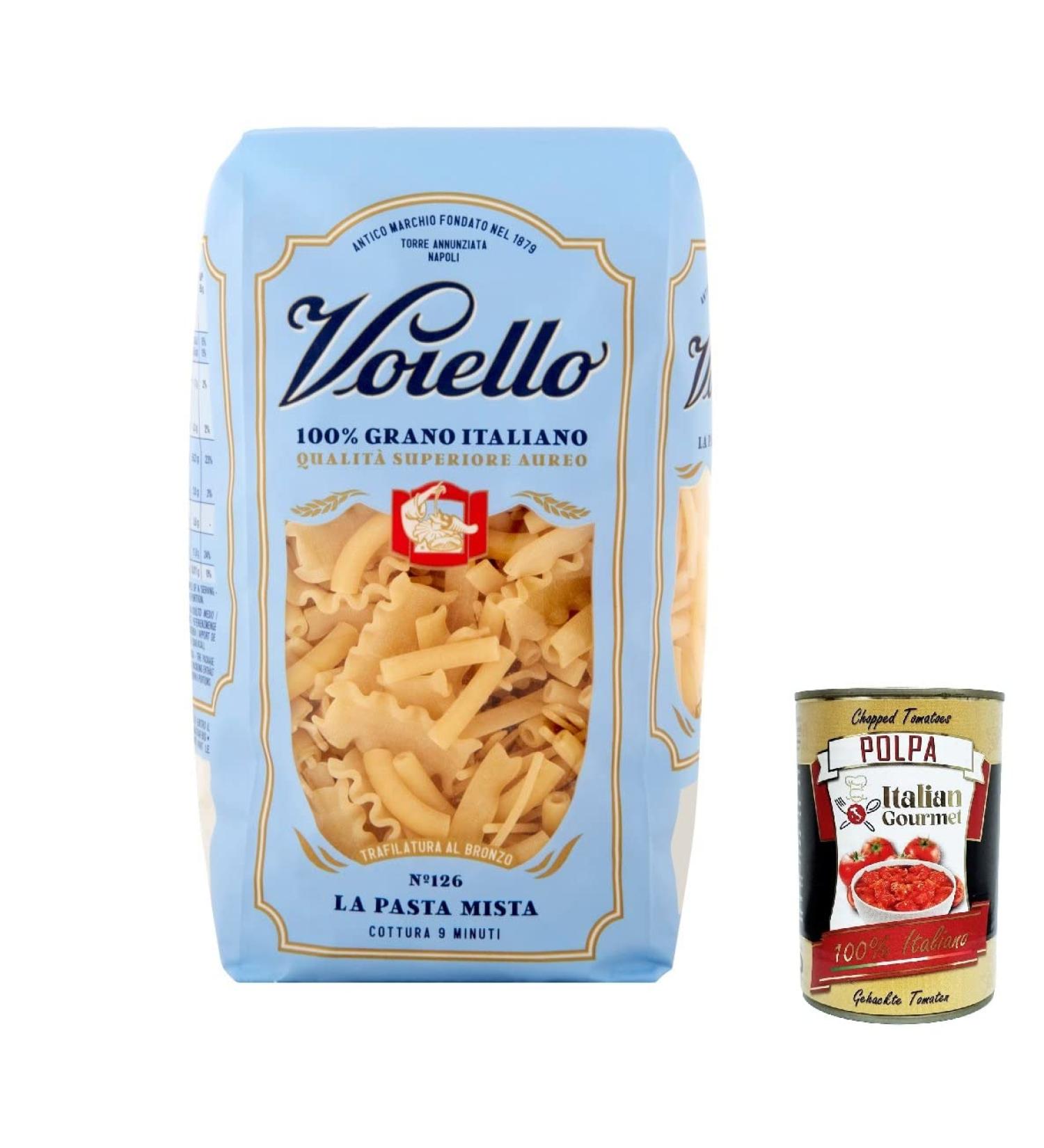  Italian Gourmet E.R. Voiello Pasta Pack of 20 100% Italian Pasta N 126 500 g + Polpa Gourmet Italian Gourmet 400 g - Buy Online on GoSupps.com