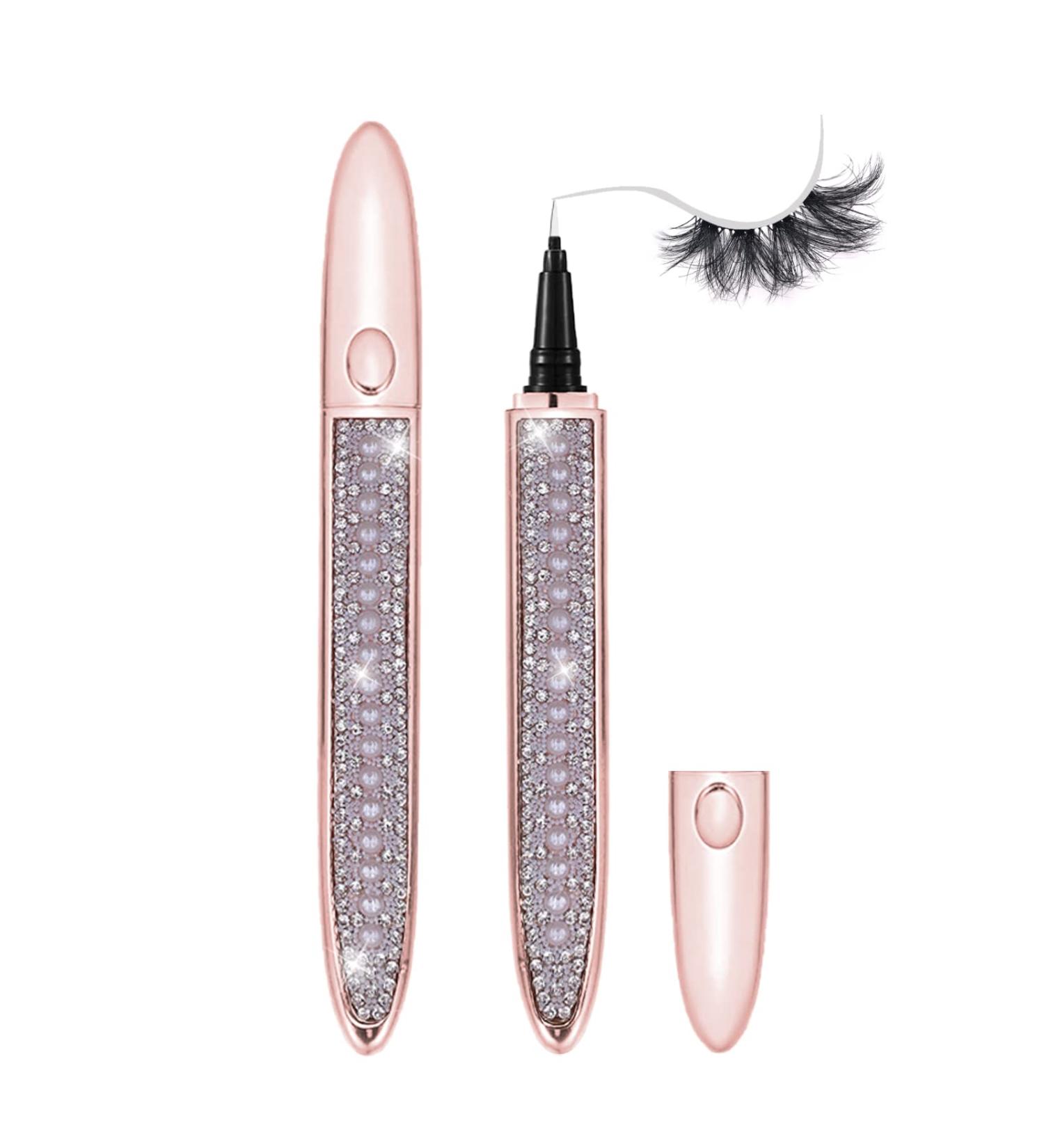 Latex-Free Clear Lash Glue Pen | Strong Hold Waterproof Eyeliner Glue | Sensitive Eyes Suitable | False Lashes Adhesive (1p Clear 0.353oz) - Buy Online on GoSupps.com