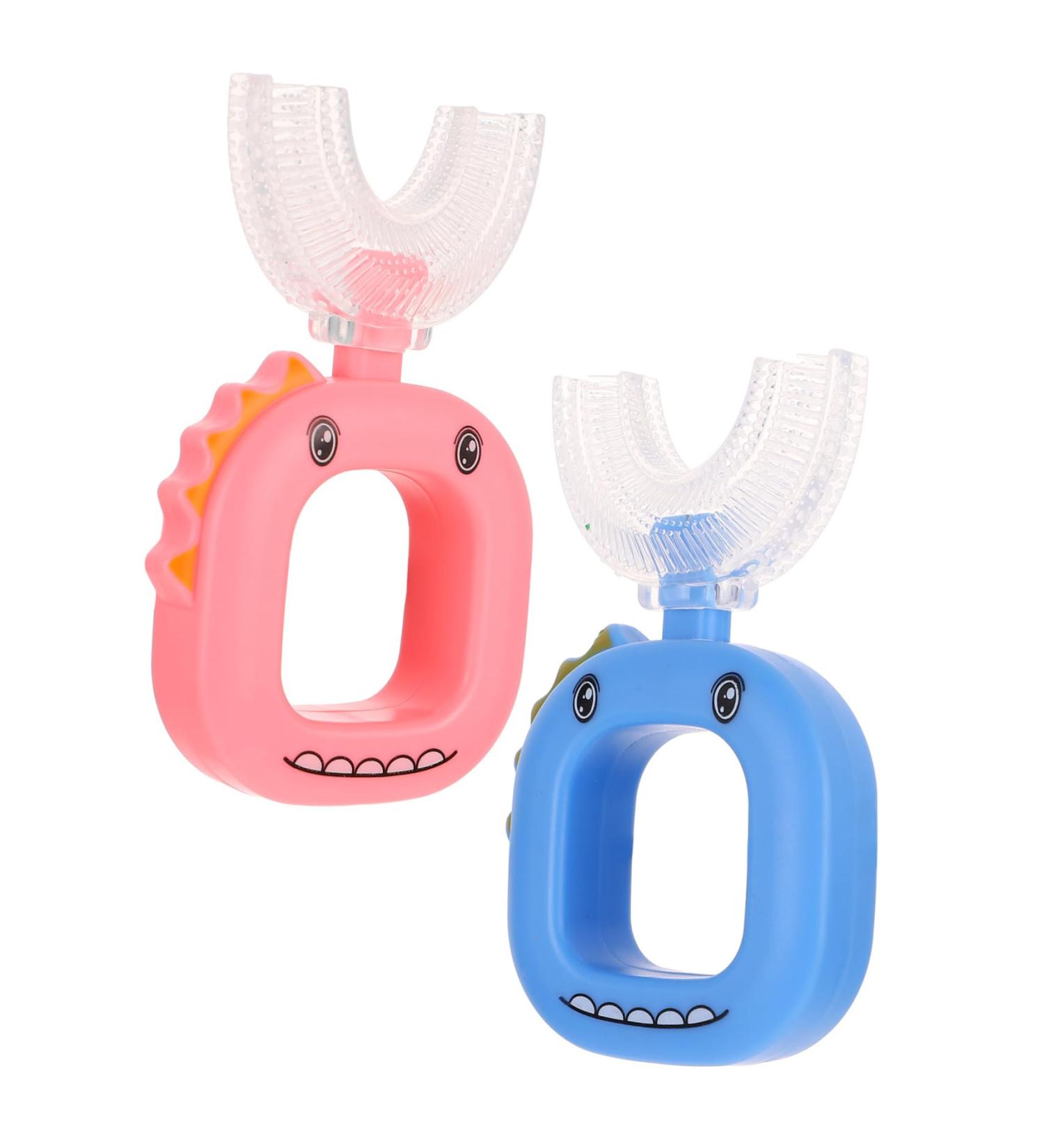 Buy Gatuida 4-Piece U-Shaped Toothbrush Set for Kids - Soft Bristles & Liquid Silicone - Perfect Children's Oral Care Accessories - Buy Online on GoSupps.com