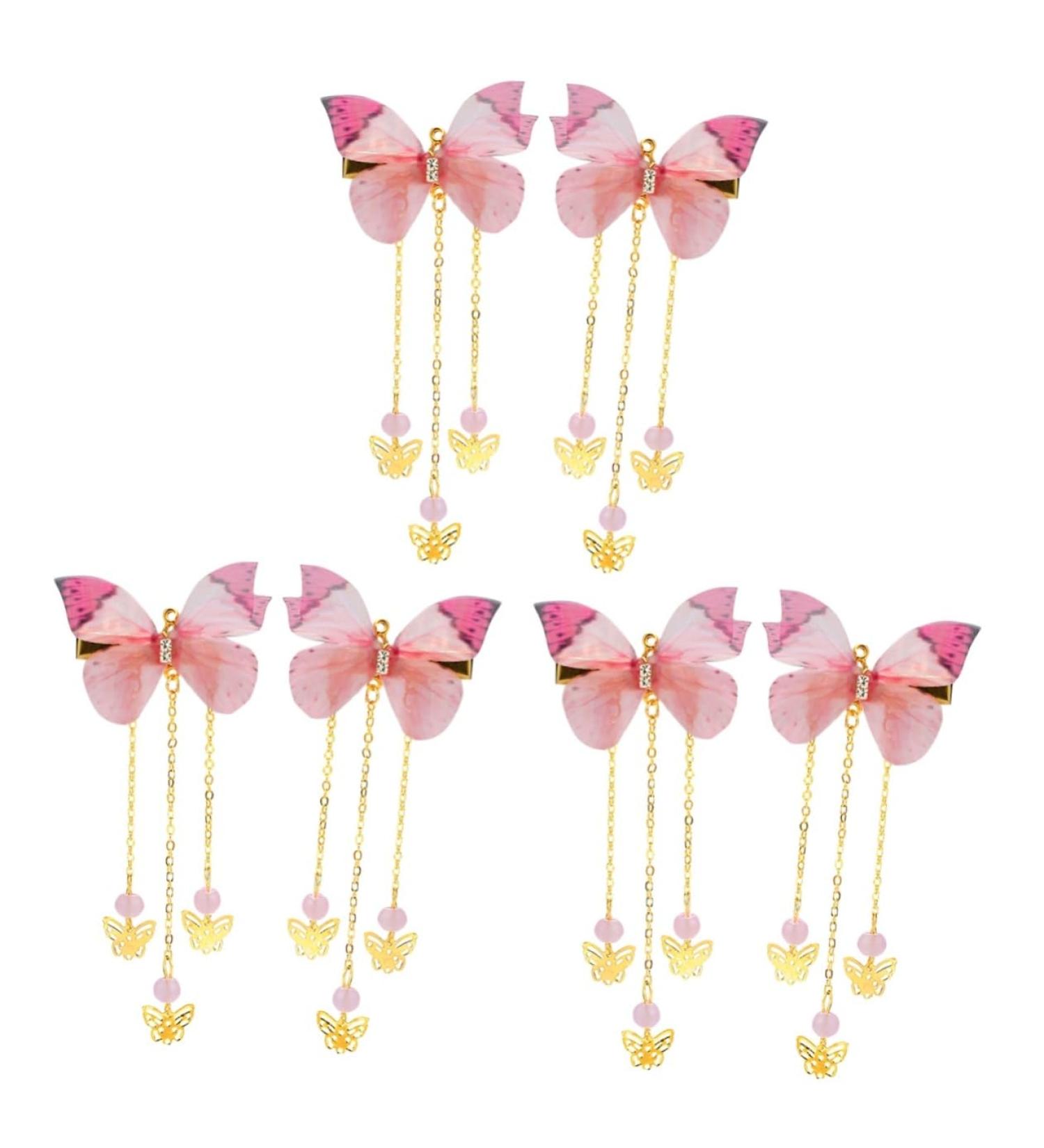 FRCOLOR Accessories Pairs hanfu butterfly headdress kids kimono hair accessories hairpin with tassel metallic hair clips girl hair clips fairy jewelry for girls alloy Costume child Kids - Buy Online on GoSupps.com