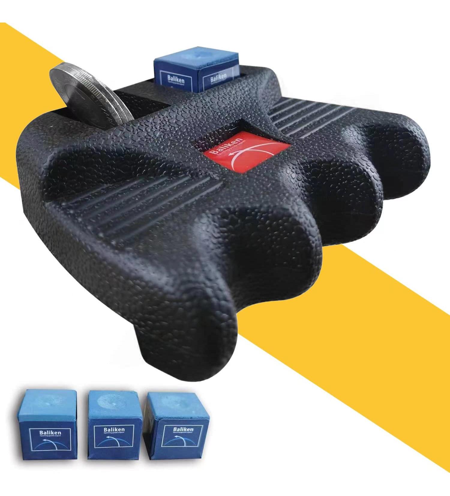 WaLiken Billiard 3-Cue Rest Red Label + 4pcs Chalk Set - Weighted Design for Precision Shots - Buy Online on GoSupps.com