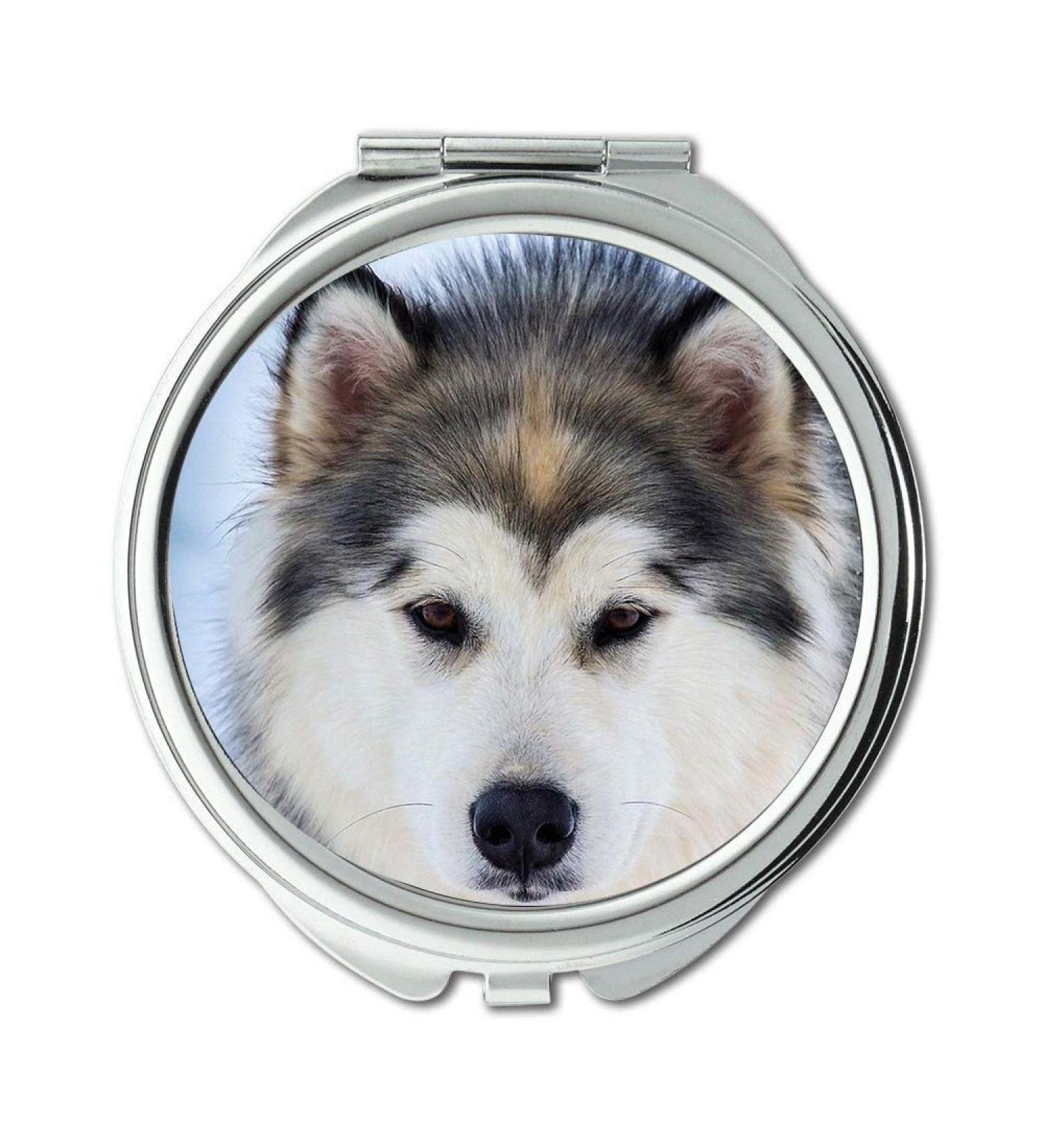 YENDOSTEEN Mirror Travel Mirror Animals Dog Domestic Animal Nature Husky Sled Dog pocket mirror portable mirror - Buy Online on GoSupps.com