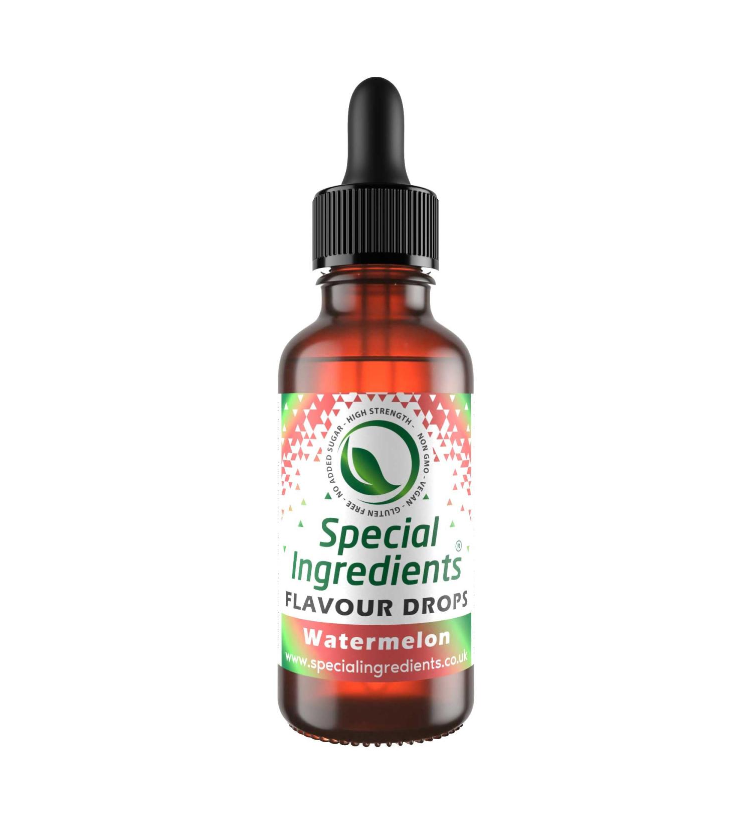 Watermelon Flavour Drop 1 Litre - Highly Concentrated, Versatile Food Flavouring - Vegan, Non GMO, Gluten Free - Buy Online on GoSupps.com