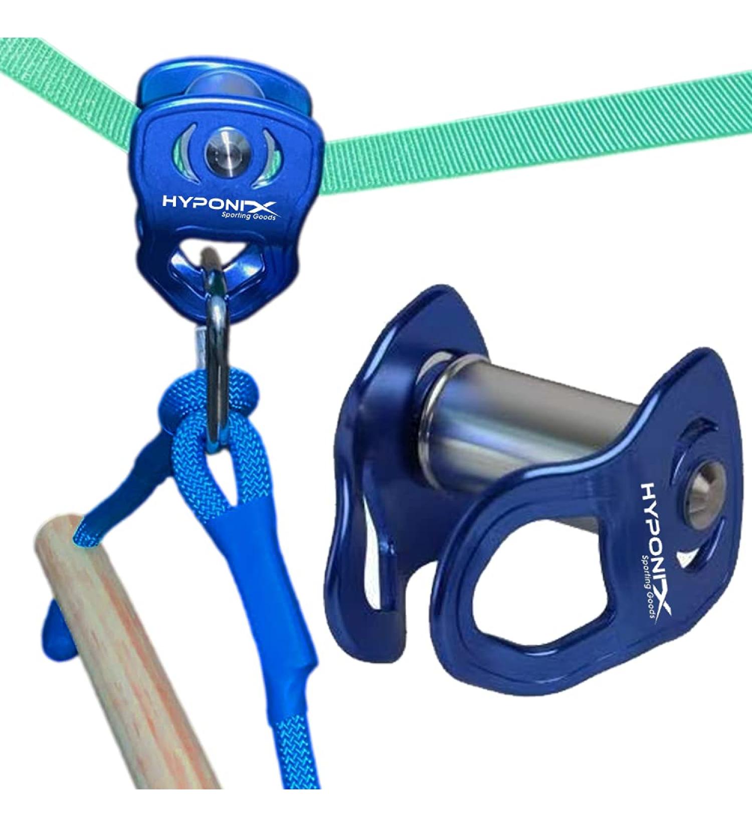 Hyponix Ninja Zipline - Ultimate Monkey Line Attachment for Kids - Ninja Warrior Obstacle Course - Slackline Glider and Accessories - Buy Online on GoSupps.com