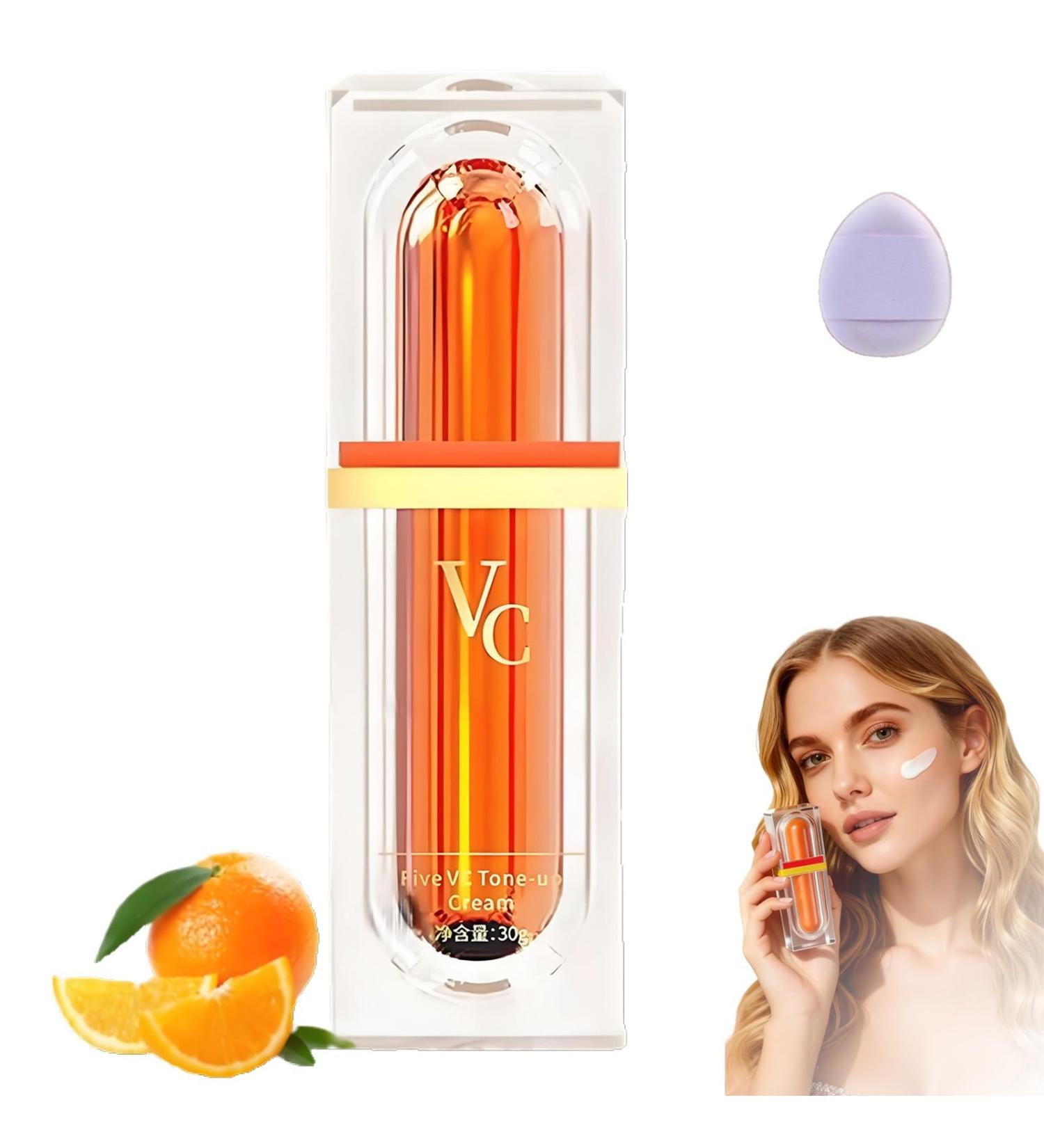 CLOUDSTART SELECT Japanese Vitamin C Makeup Tone Up Cream Five Vitamin C Makeup Tone Up Cream Face Moisturizer for All Skin Types Long Lasting Moisturizing1PcA - Buy Online on GoSupps.com