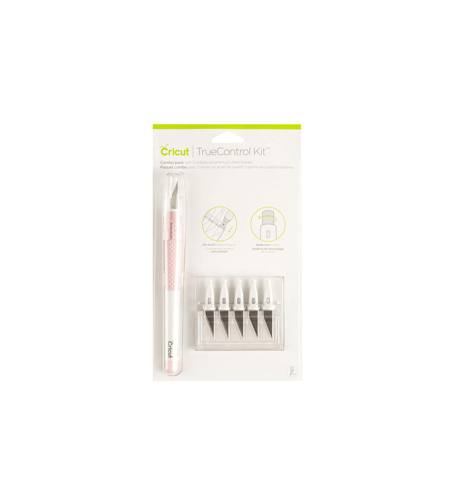 Cricut TrueControl Precision Knife Kit for Art, Scrapbooking, Stencils & DIY Projects - Includes 5 Spare Blades - Rose - Buy Online on GoSupps.com