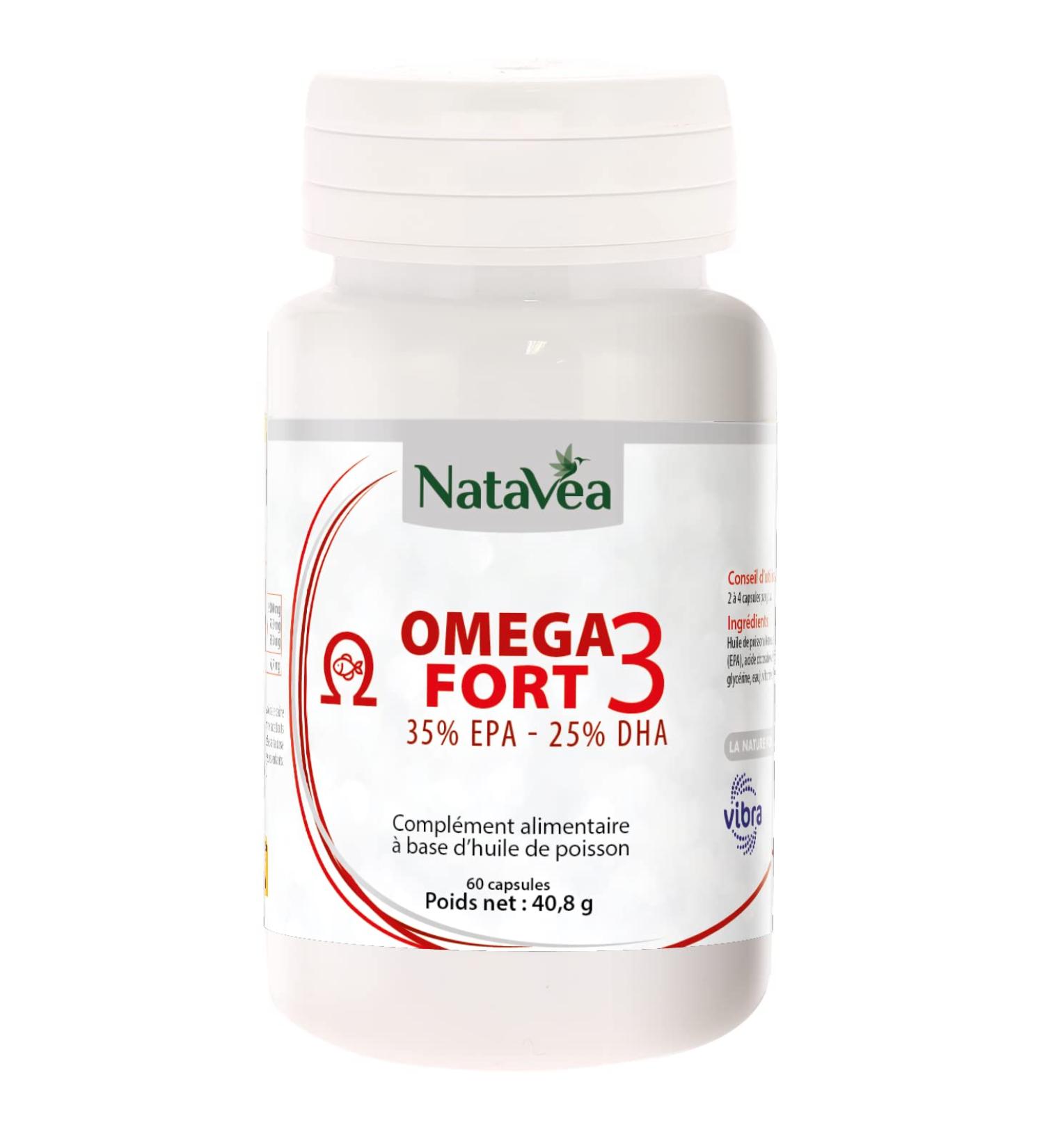 Omega 3 Strong 35% EPA 25% DHA - 60 capsules - NataVéa