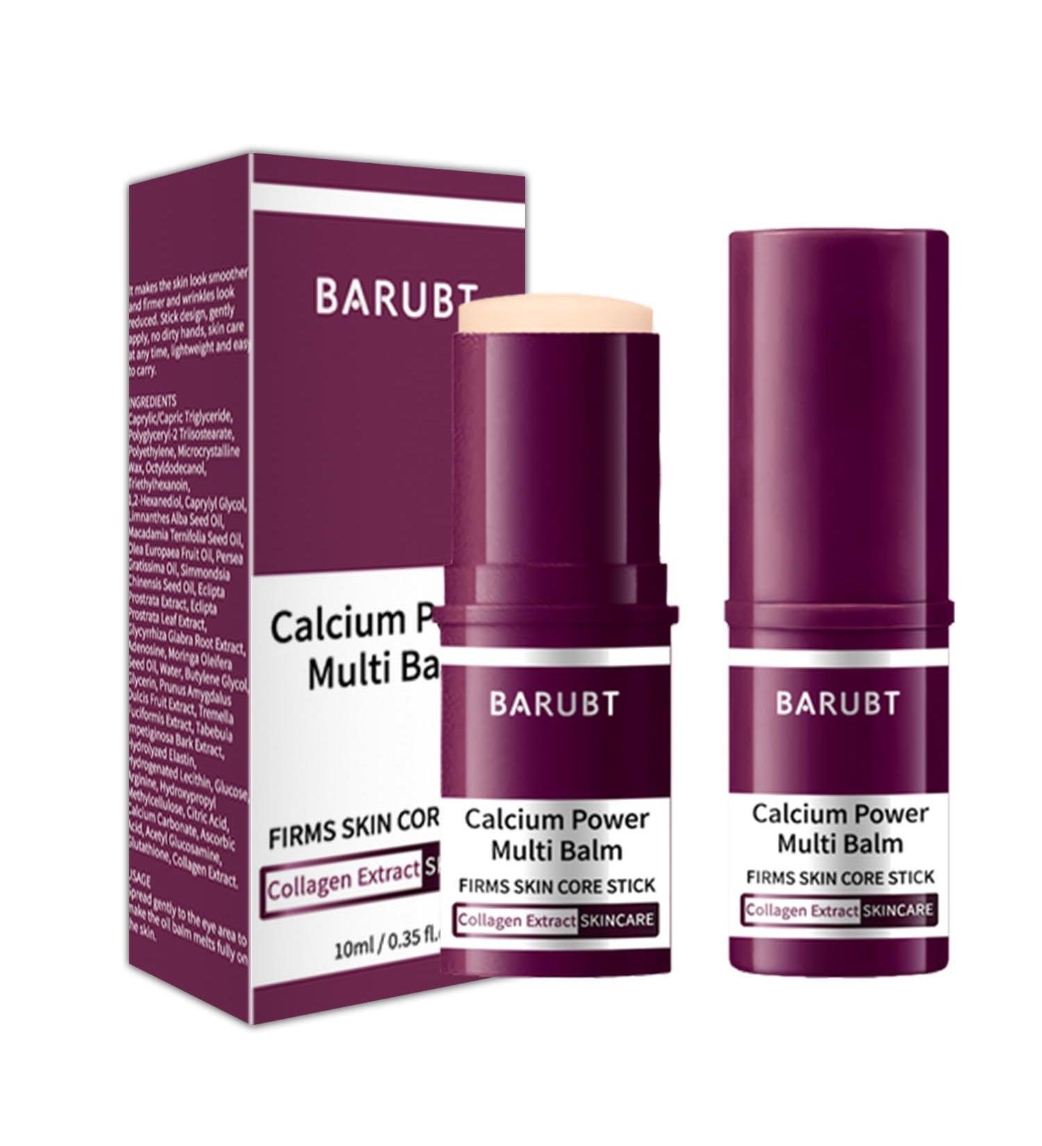 Calcium Multi-Balm Stick (2-Pack) - Korean Anti-Aging Formula for Face Eyes & Neck - Hydrating Firming Skin Treatment with Collagen & Vitamin D - Suitable for All Skin Types - Buy Online on GoSupps.com