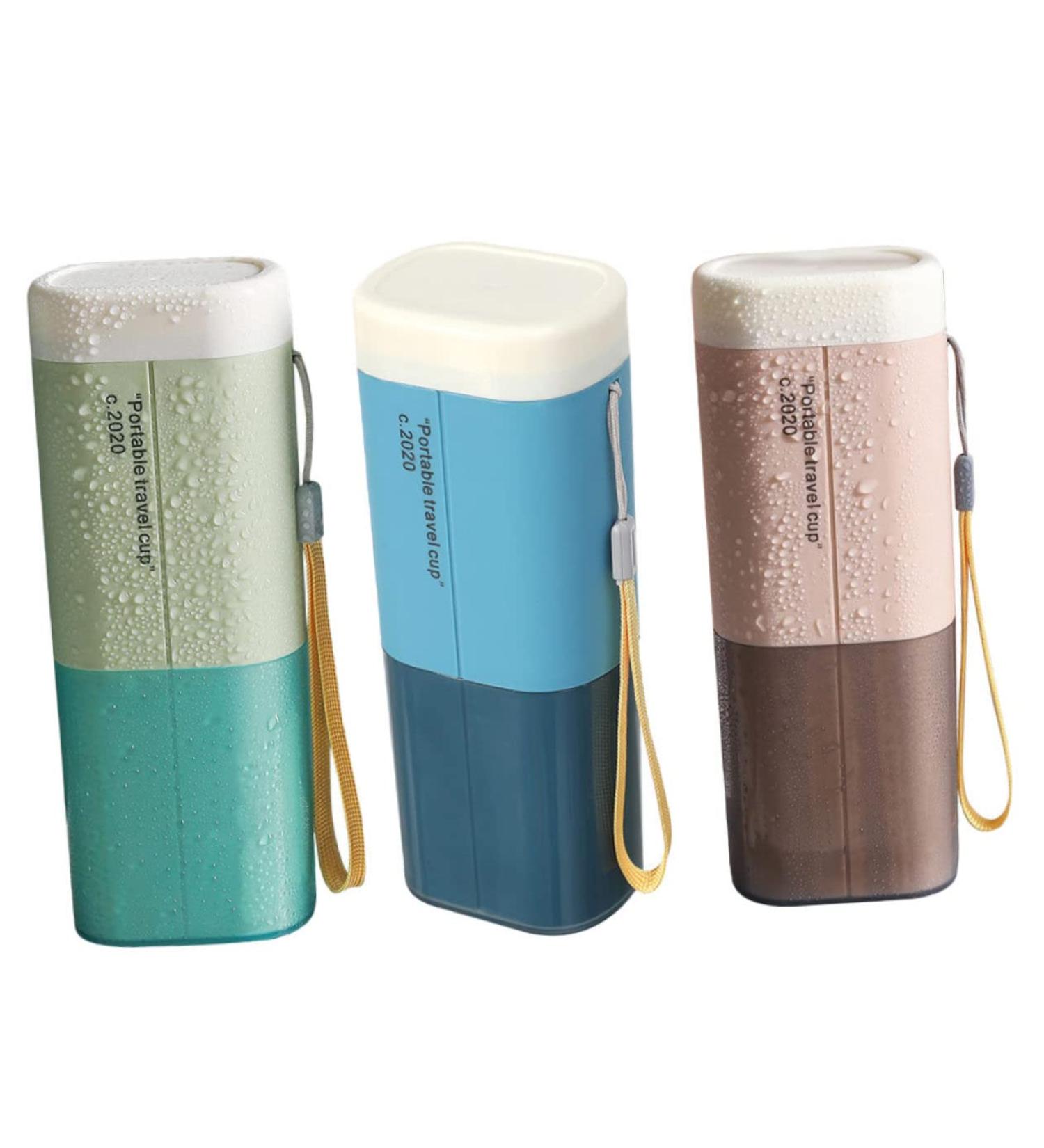 Beavorty 3-Piece Portable Toothbrush Storage Box & Toothpaste Case - Travel-Friendly Toothbrush Cups for Easy Organization - Buy Online on GoSupps.com