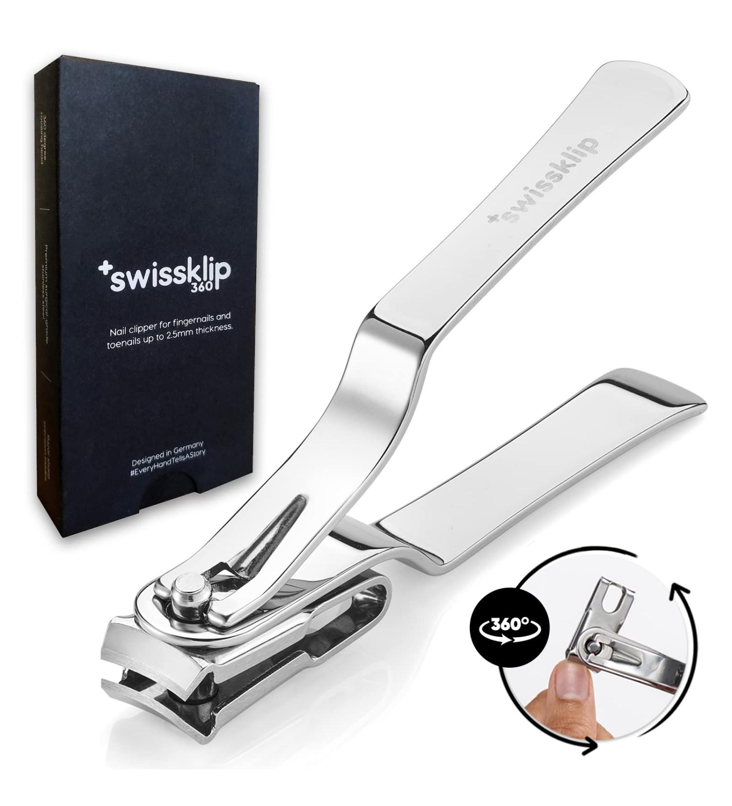 Swissklip Nail Clippers for Men and Women - Premium Quality Finger Nail Clippers - Top-rated in the Market - Buy Online on GoSupps.com