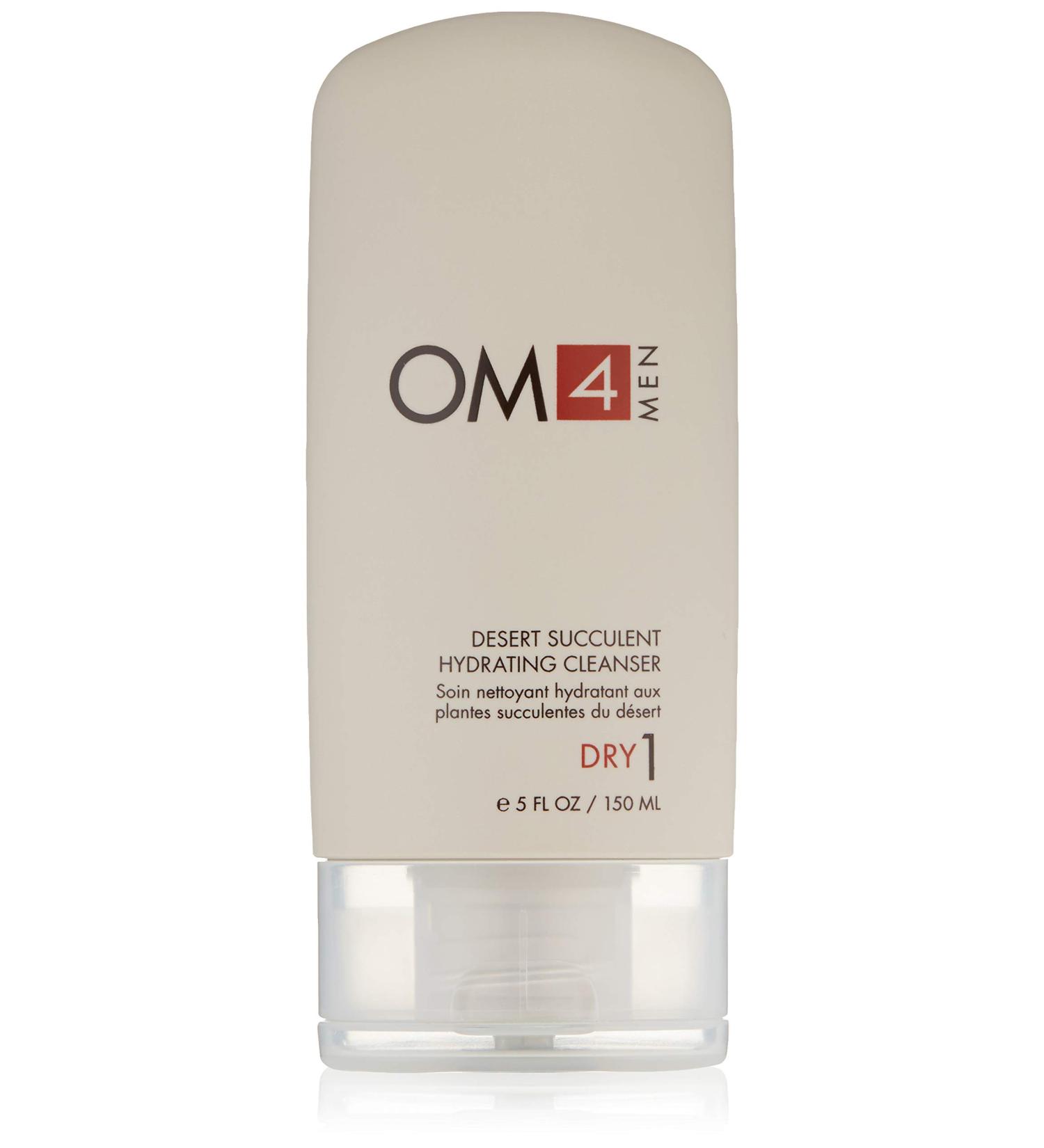 OM4 Dry Step 1 - Hydrating Cleanser for Men | Desert Succulent Cream for Dry Dehydrated Skin - International Shipping Available - Buy Online on GoSupps.com