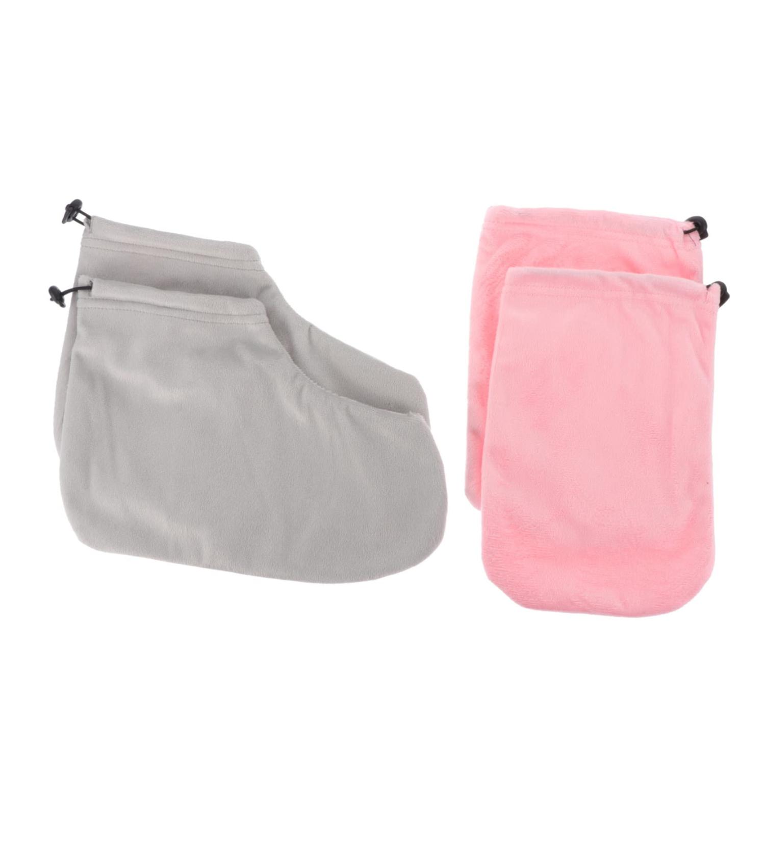 Beavorty 1 Set gloves wax bath foot cover spa foot bag feet care prodcut paraffin hand cover paraffin wax booties work tools Wax Care Cover Wax Mitts foot warmer fabric moisturizing - Buy Online on GoSupps.com
