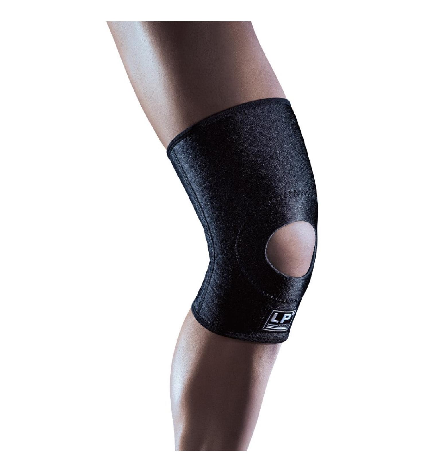 LP SUPPORT 708CA Extreme Knee Support Sleeve - Breathable CoolPrene Compression Brace for Athletes (Black Size L) - International Shipping Available - Buy Online on GoSupps.com