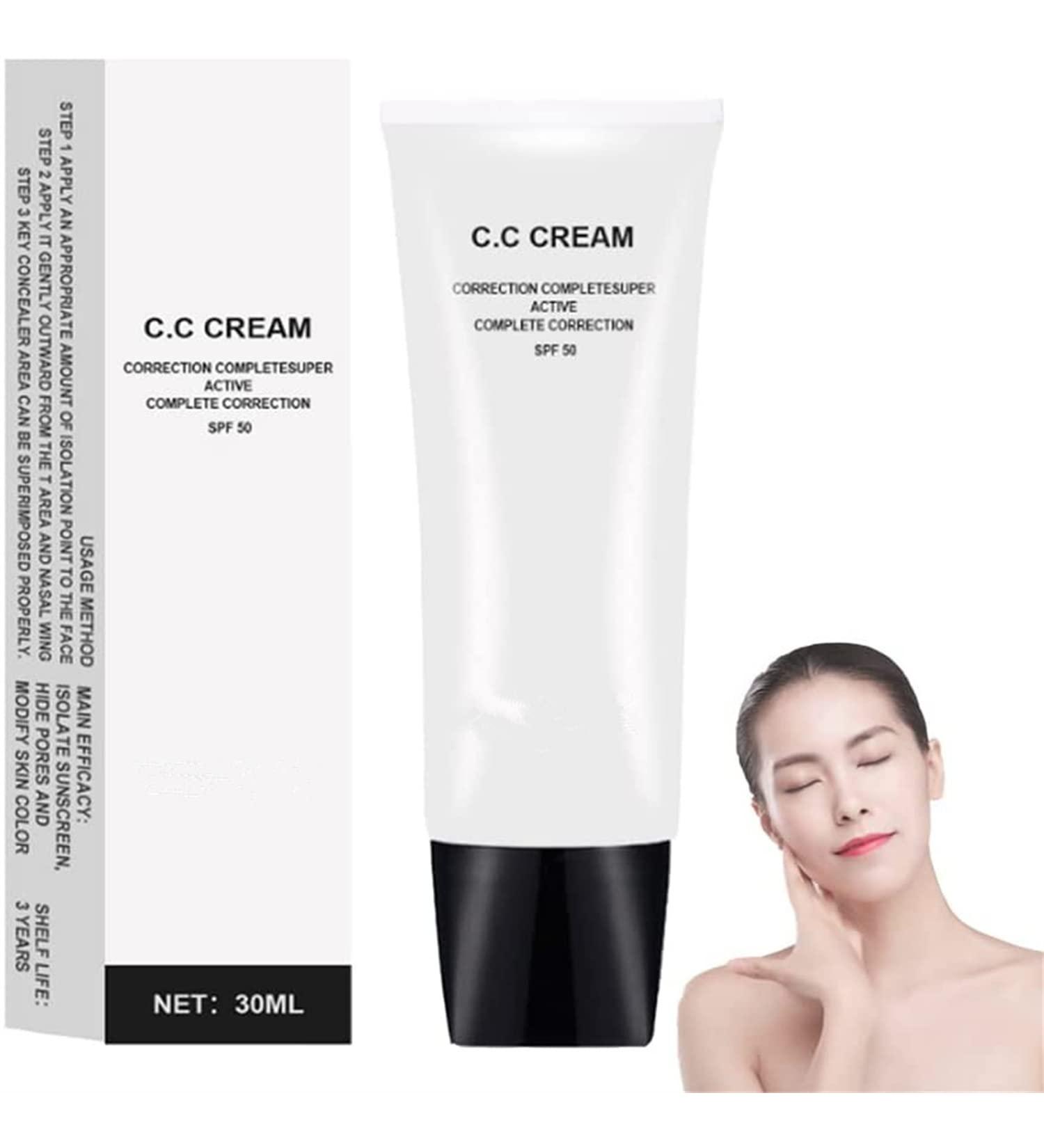 2022 Skin Tone Adjusting Cc Cream Skin Tone Adjusting Cc Cream Spf 43 Cc Cream Self Adjusting For Mature Skin Long-Lasting Full Coverage Blemishe (1 Pcs Ivory) - Buy Online on GoSupps.com