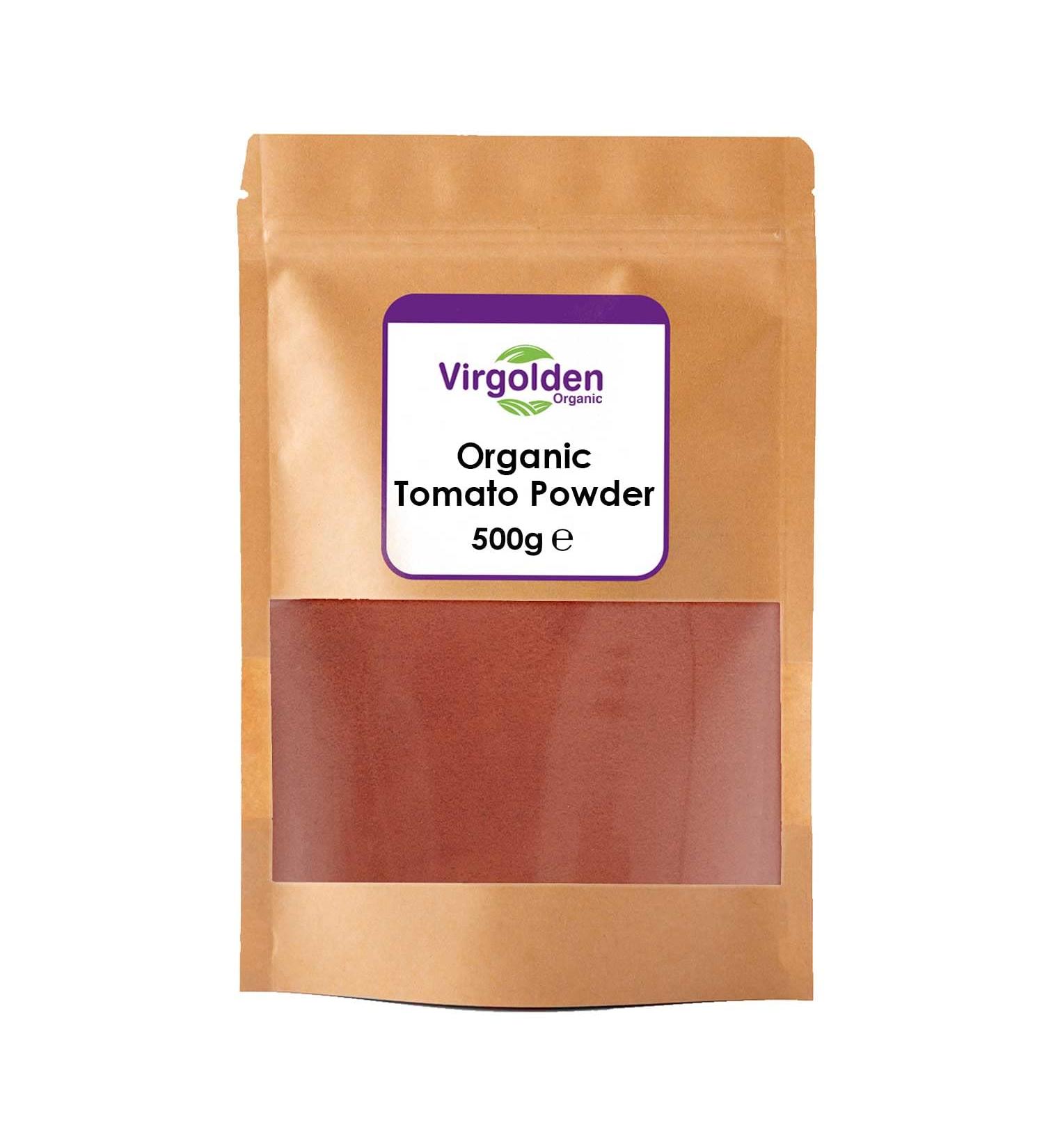Organic Tomato Powder 500g by Virgolden Organic - Buy Online on GoSupps.com